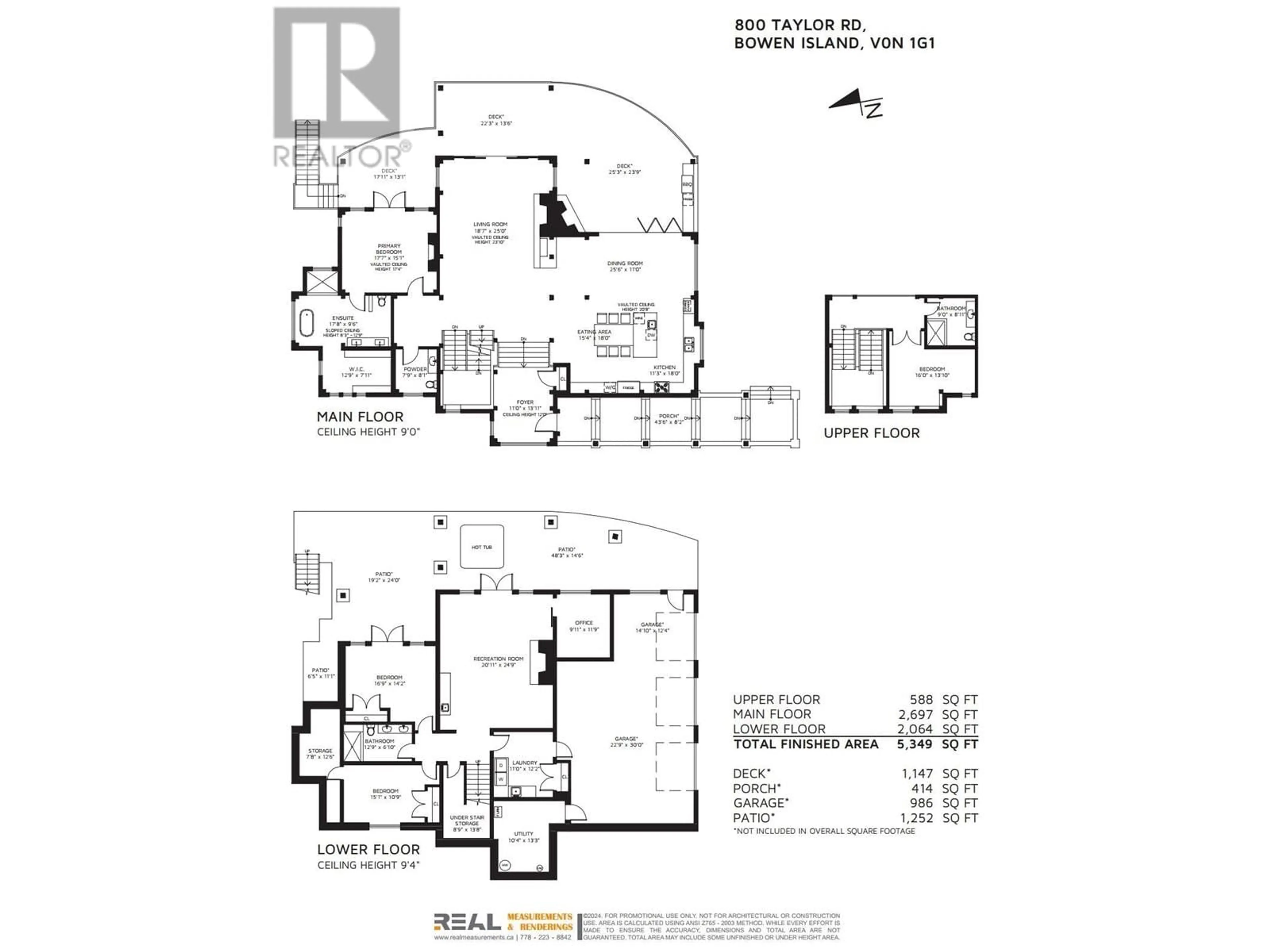 Floor plan for 800 TAYLOR ROAD, Bowen Island British Columbia V0N1G1