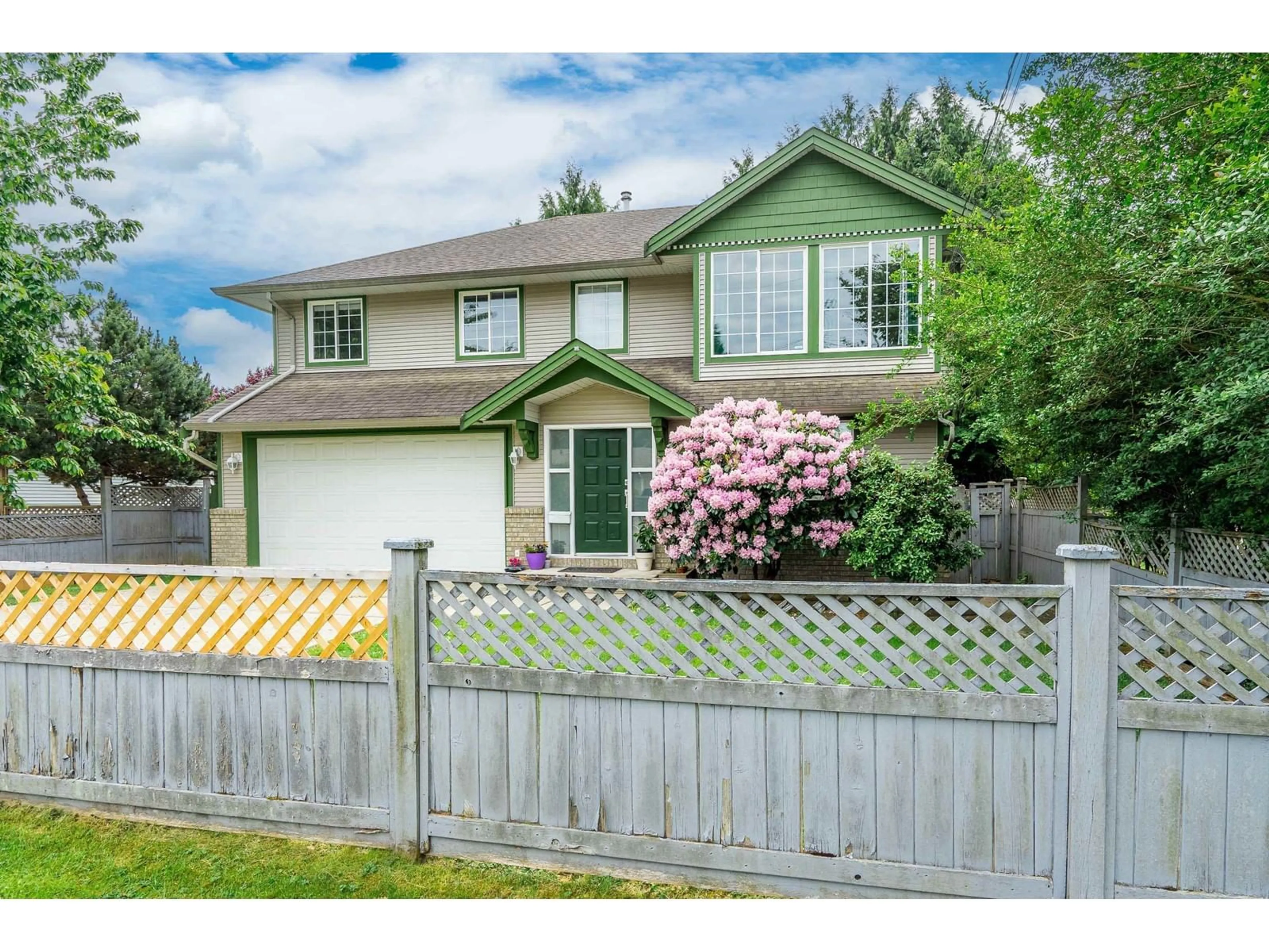 Frontside or backside of a home, the fenced backyard for 20842 52 AVENUE, Langley British Columbia V3A3T6