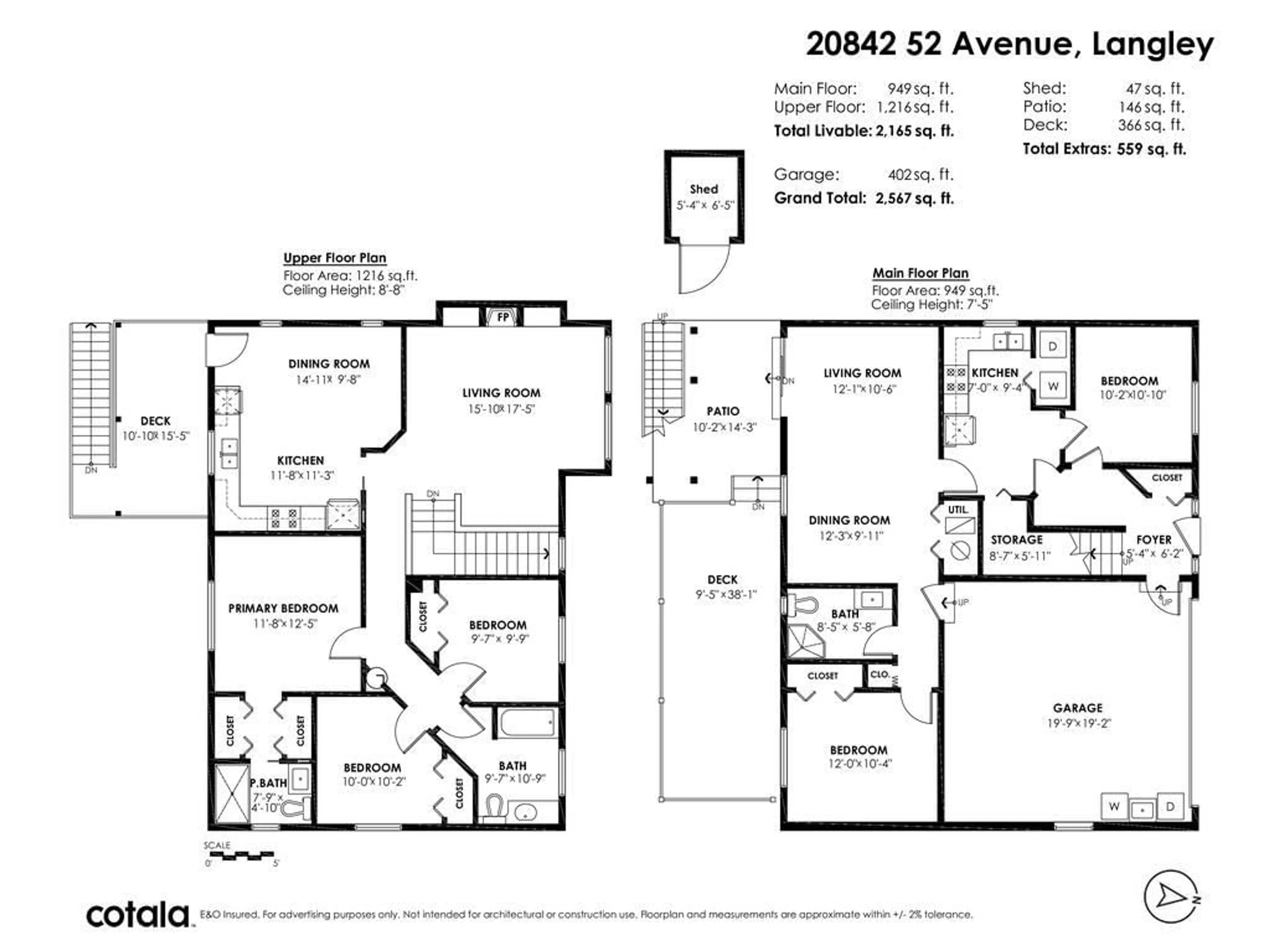 Floor plan for 20842 52 AVENUE, Langley British Columbia V3A3T6