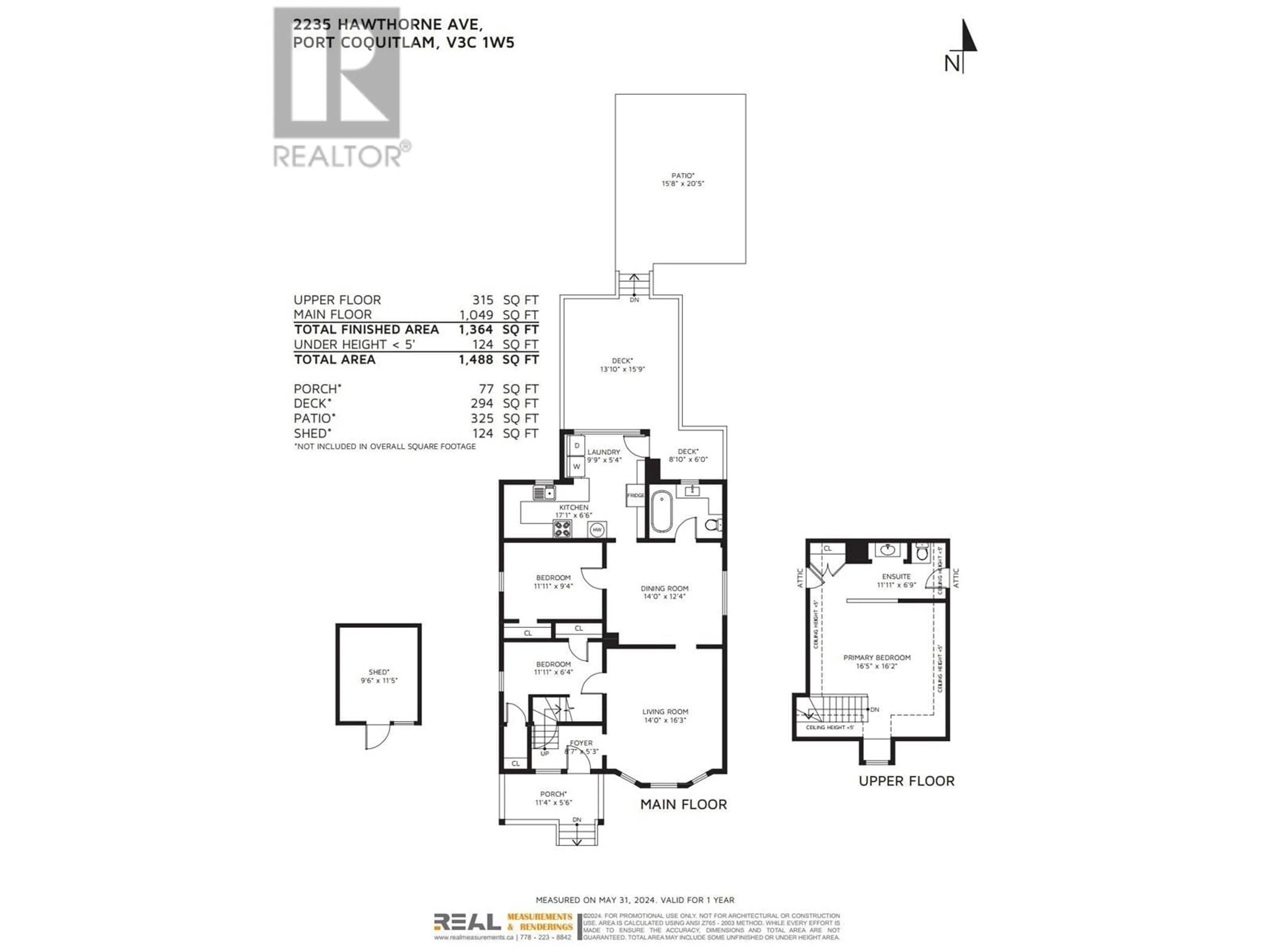 Floor plan for 2235 HAWTHORNE AVENUE, Port Coquitlam British Columbia V3C1W5