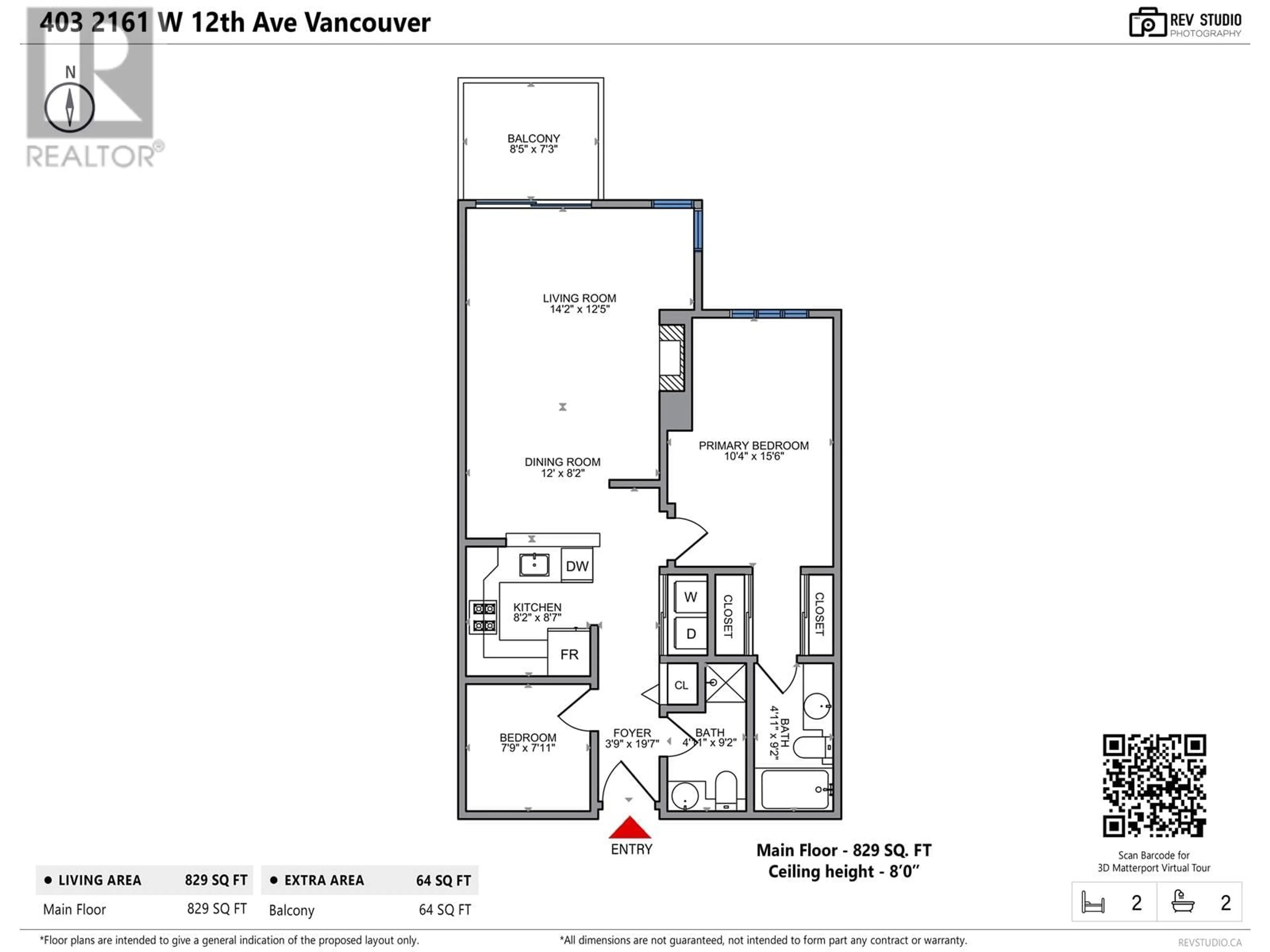 Floor plan for 403 2161 W 12TH AVENUE, Vancouver British Columbia V6K4S7