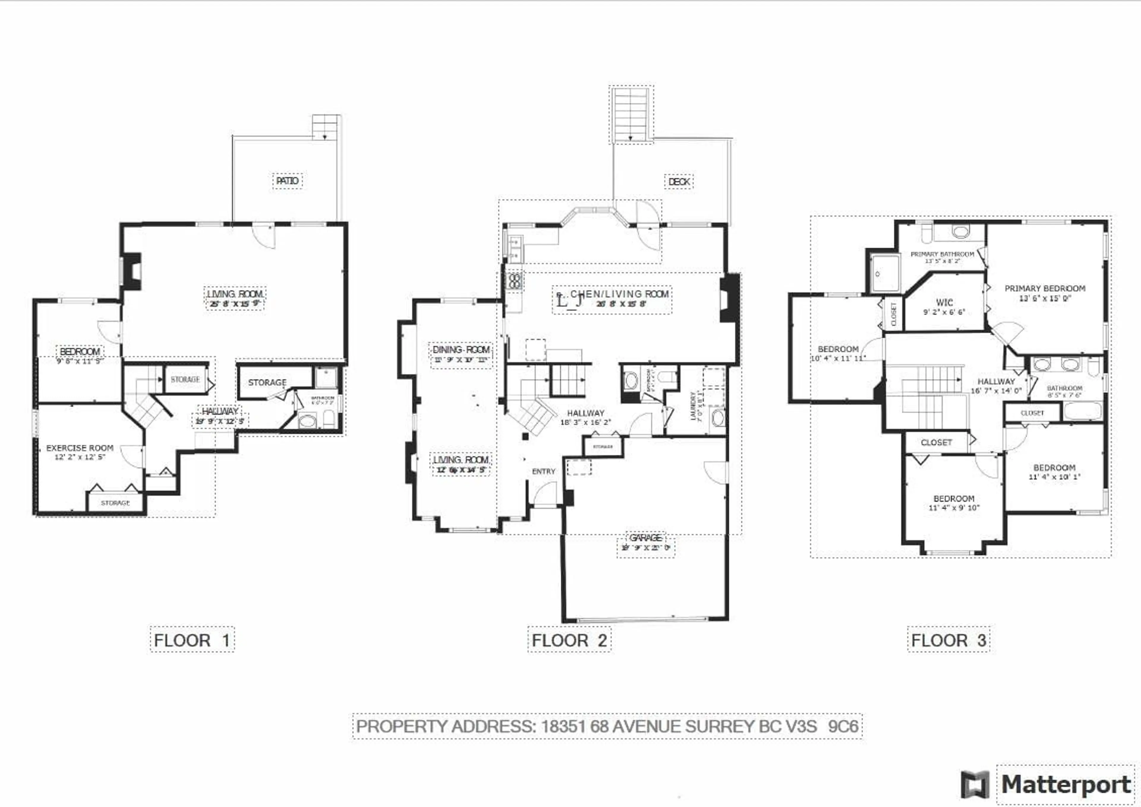 Floor plan for 18351 68 AVENUE, Surrey British Columbia V3S9C6