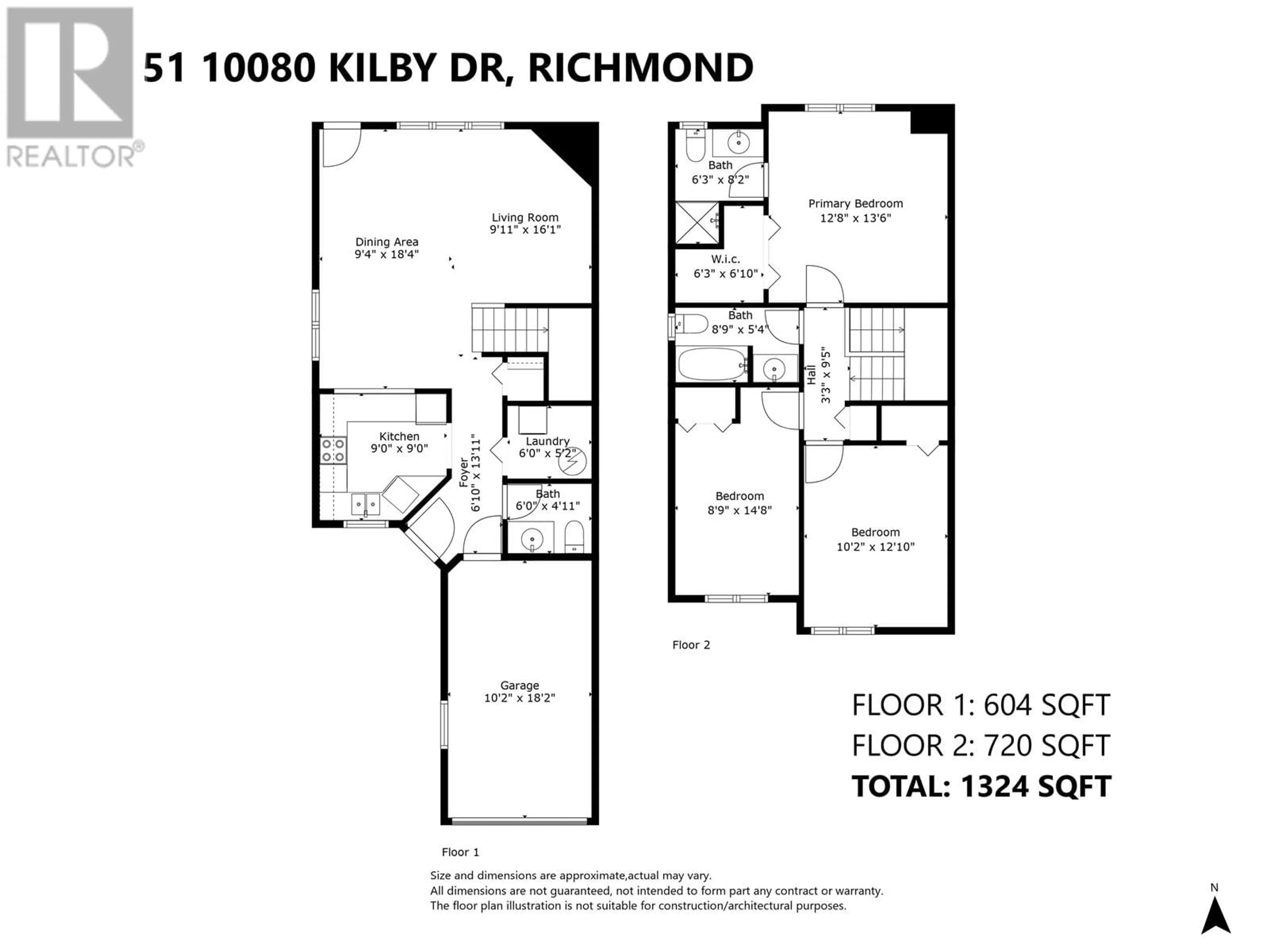 Floor plan for 51 10080 KILBY DRIVE, Richmond British Columbia V6X3W2