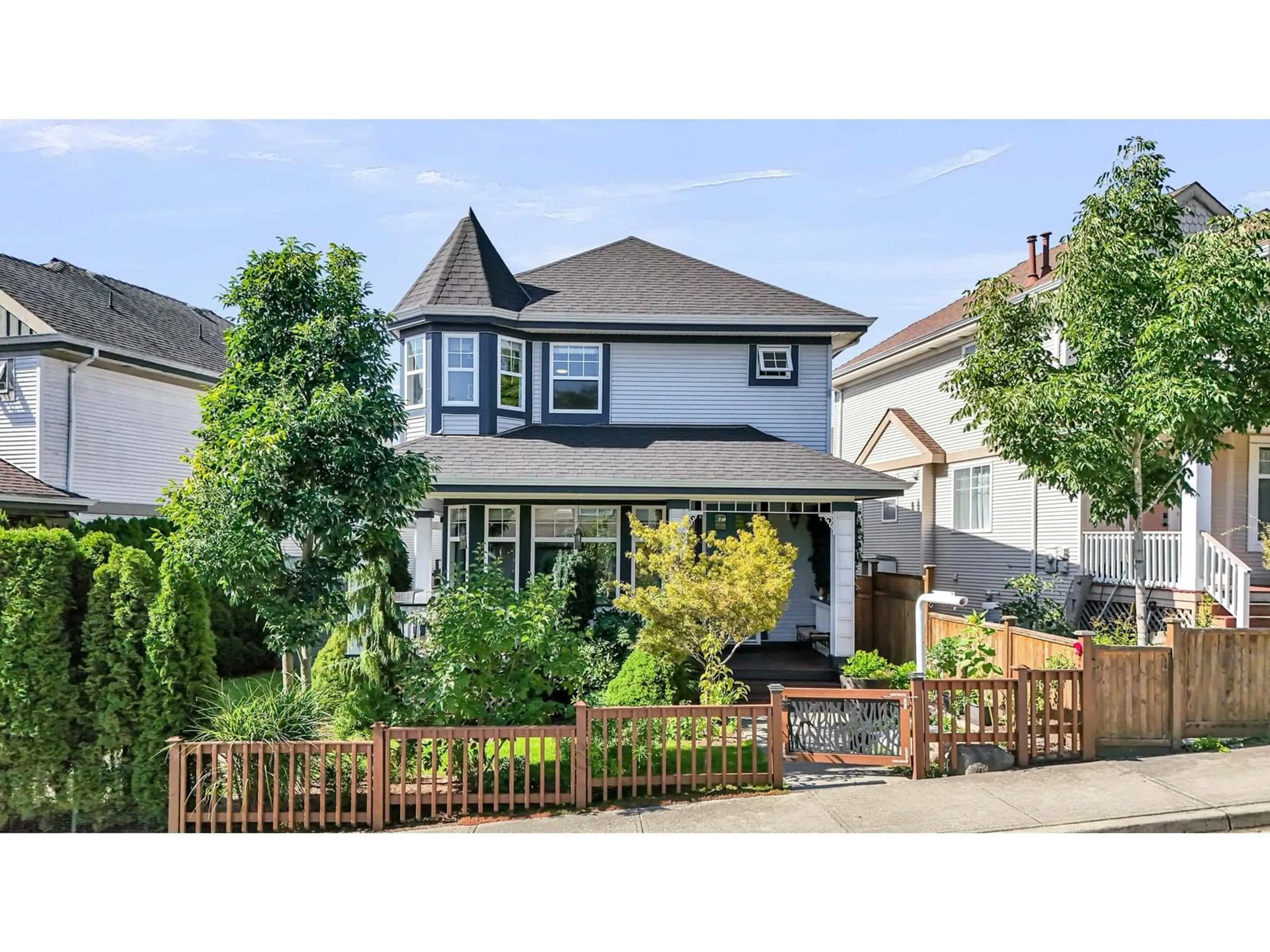 Frontside or backside of a home, the fenced backyard for 5665 149 STREET, Surrey British Columbia V3S8W9