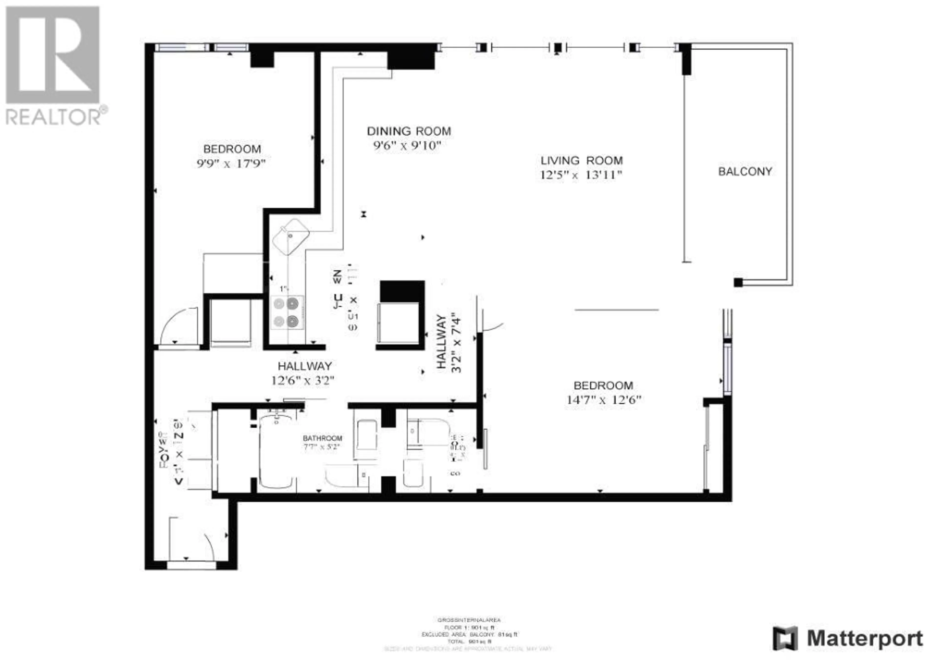 Floor plan for 706 3980 CARRIGAN COURT, Burnaby British Columbia V3N4S6