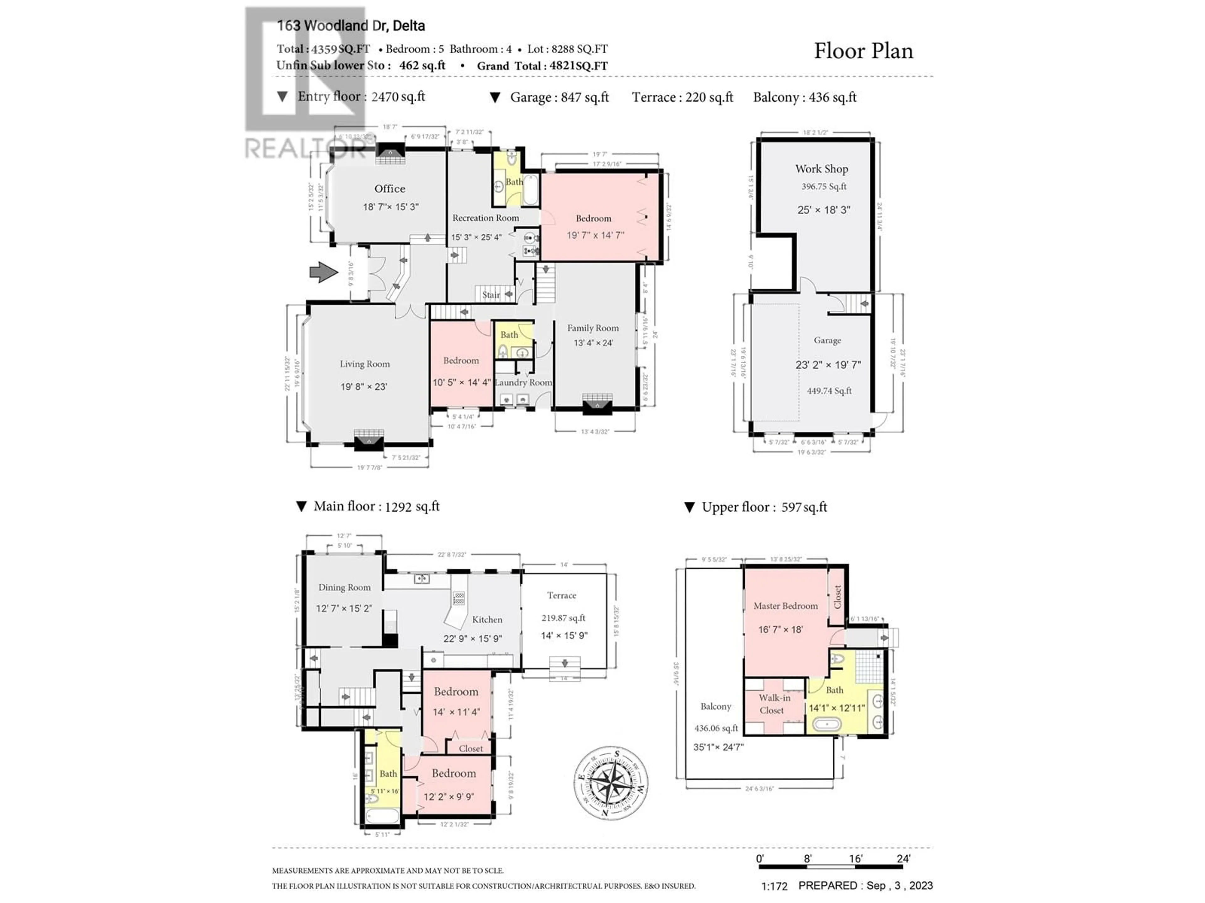 Floor plan for 163 WOODLAND DRIVE, Delta British Columbia V4L2H7