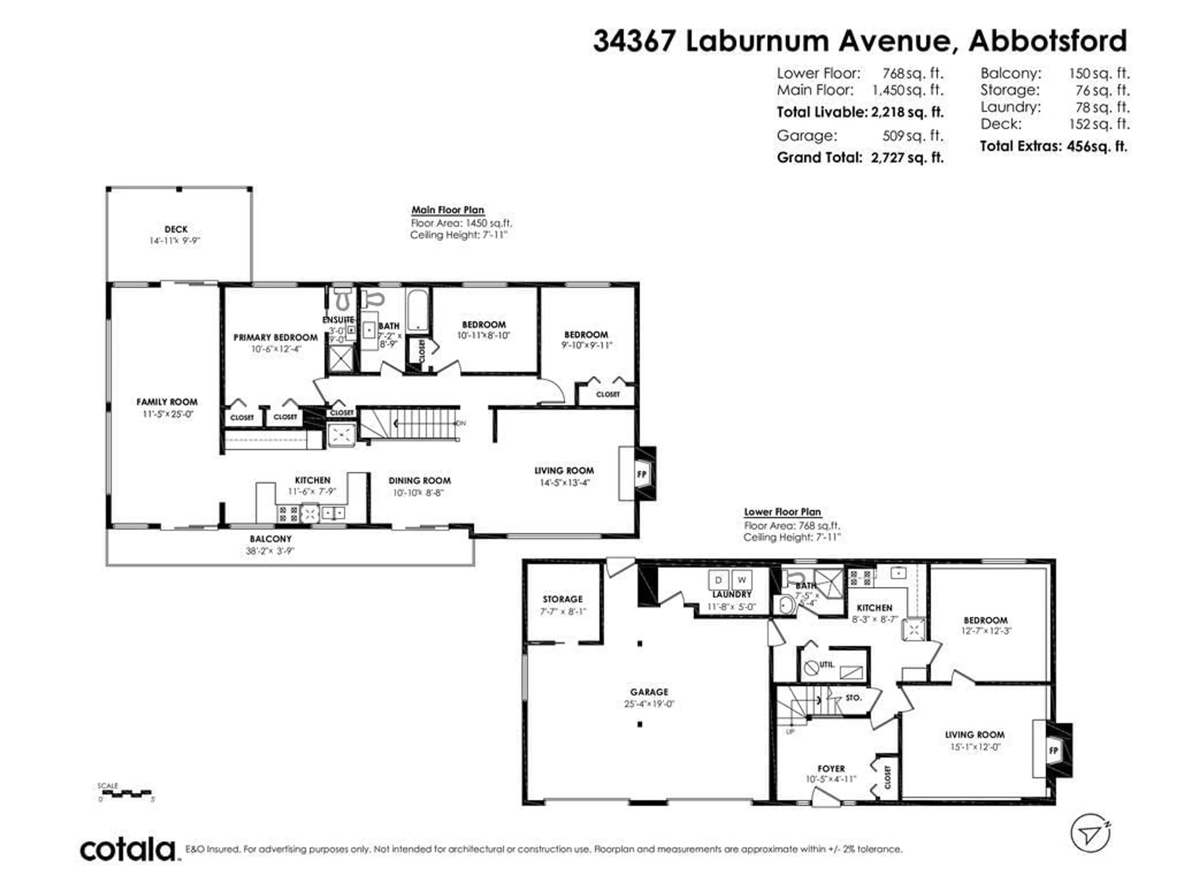 Floor plan for 34367 LABURNUM AVENUE, Abbotsford British Columbia V2S4V1