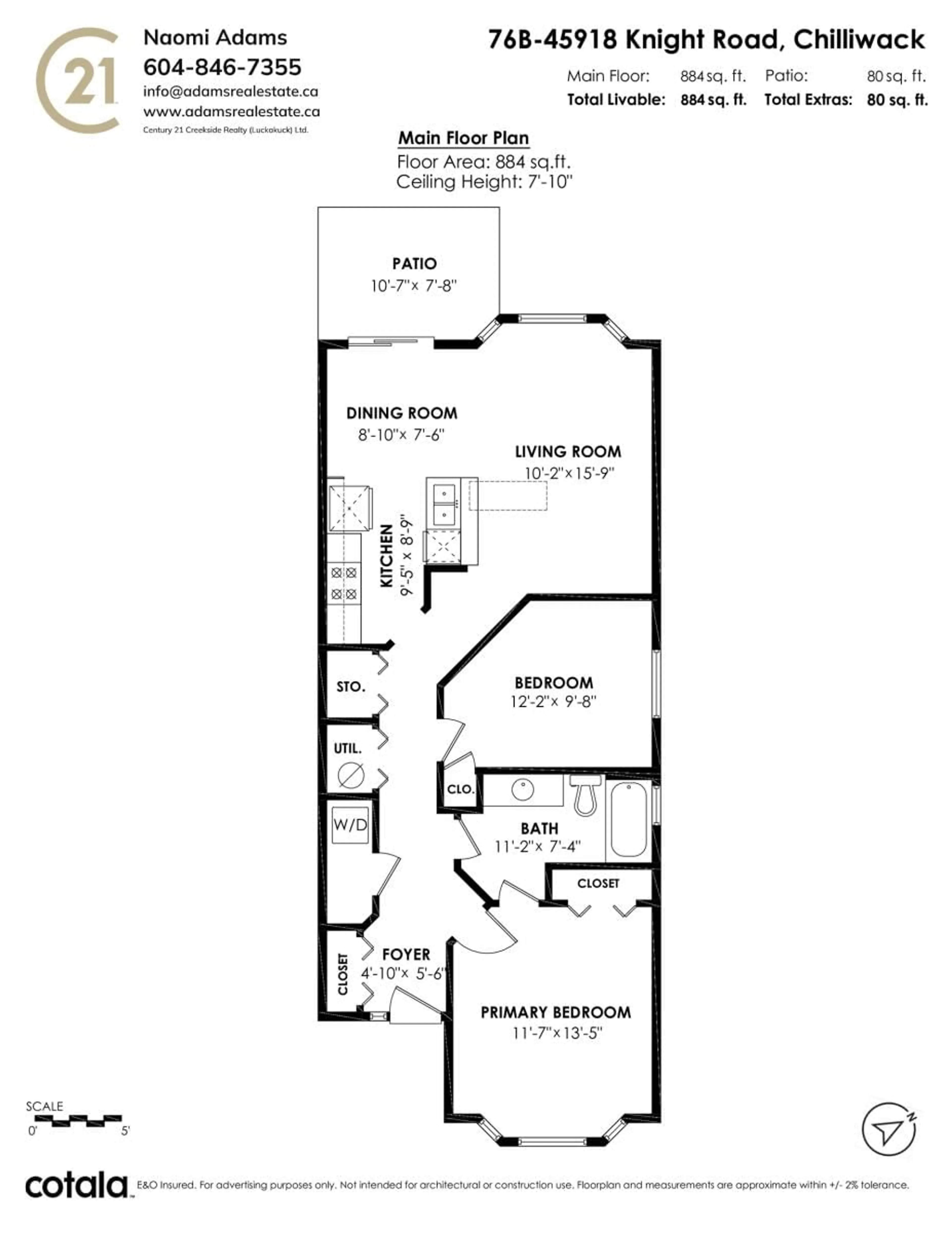 Floor plan for 76B 45918 KNIGHT ROAD|Sardis East Vedder, Chilliwack British Columbia V2R3X4