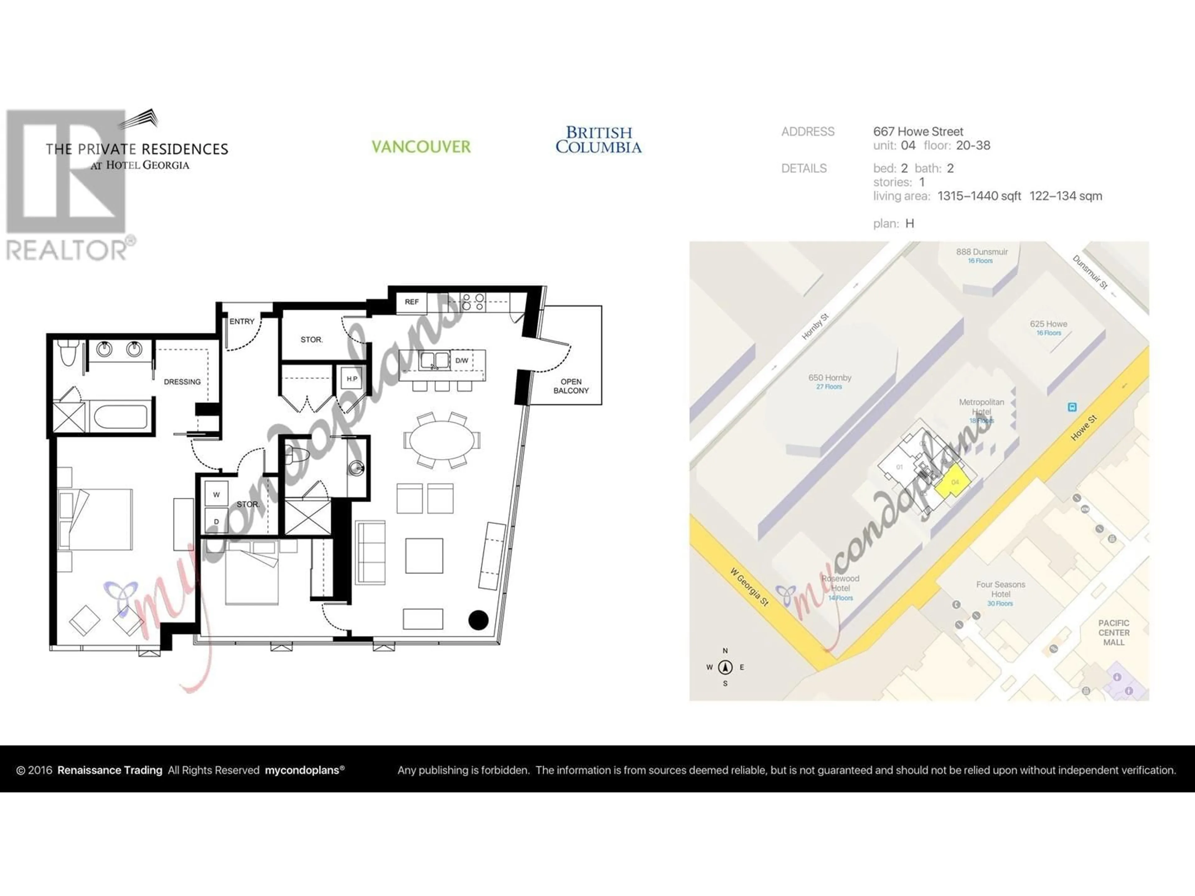 Floor plan for 2504 667 HOWE STREET, Vancouver British Columbia V6C0B5