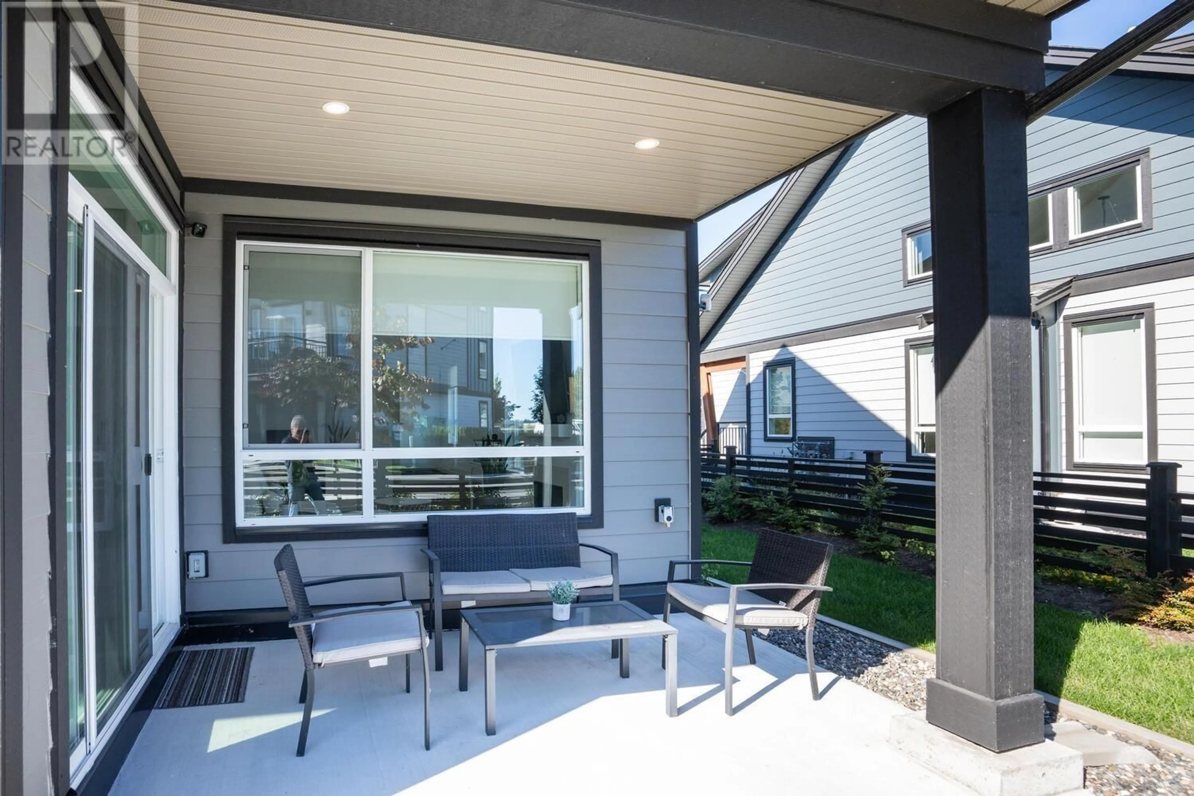 Patio, the fenced backyard for 4338B CORMORANT WAY, Tsawwassen British Columbia V4M0E6