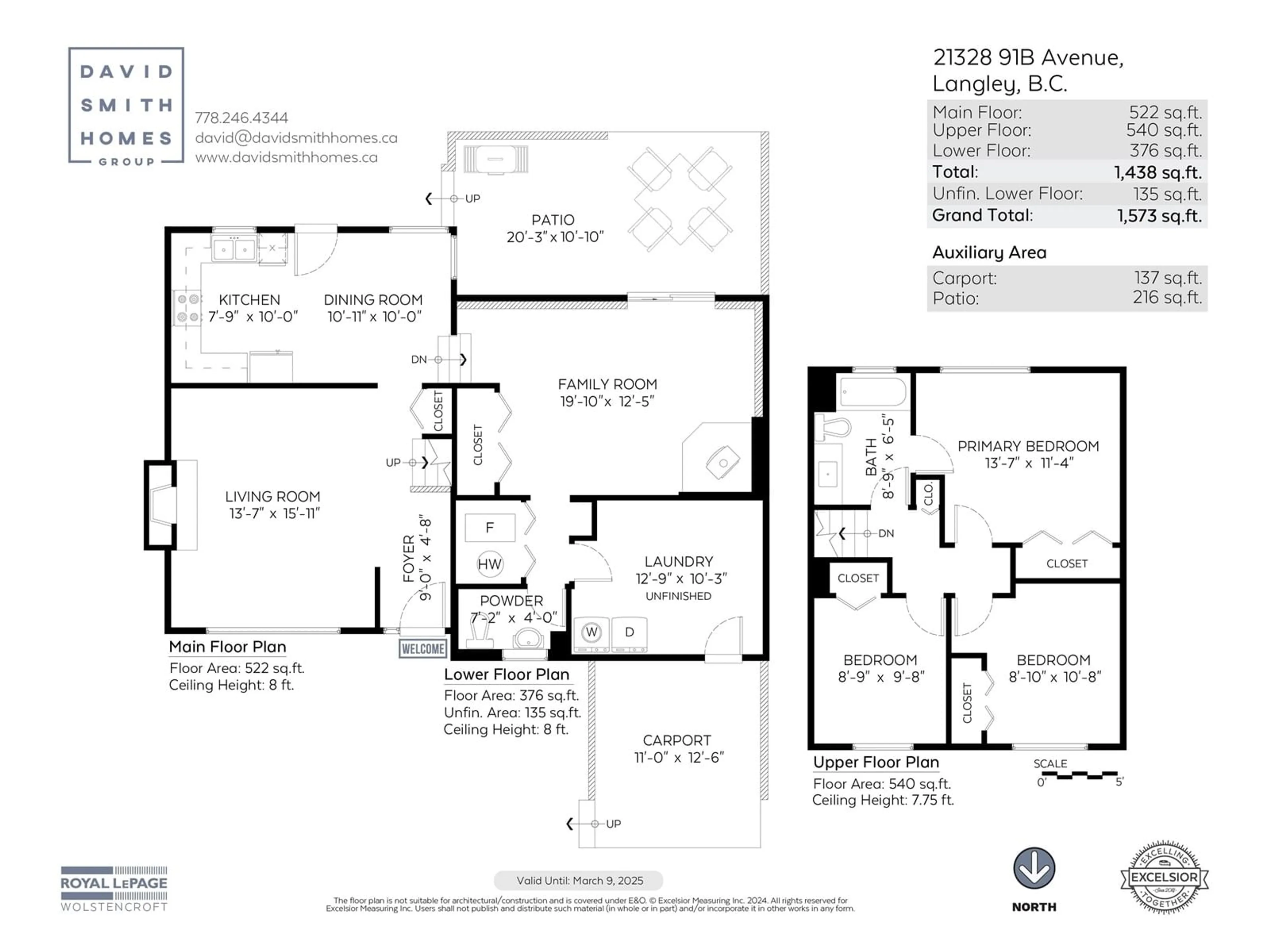 Floor plan for 21328 91B AVENUE, Langley British Columbia V1M2C1