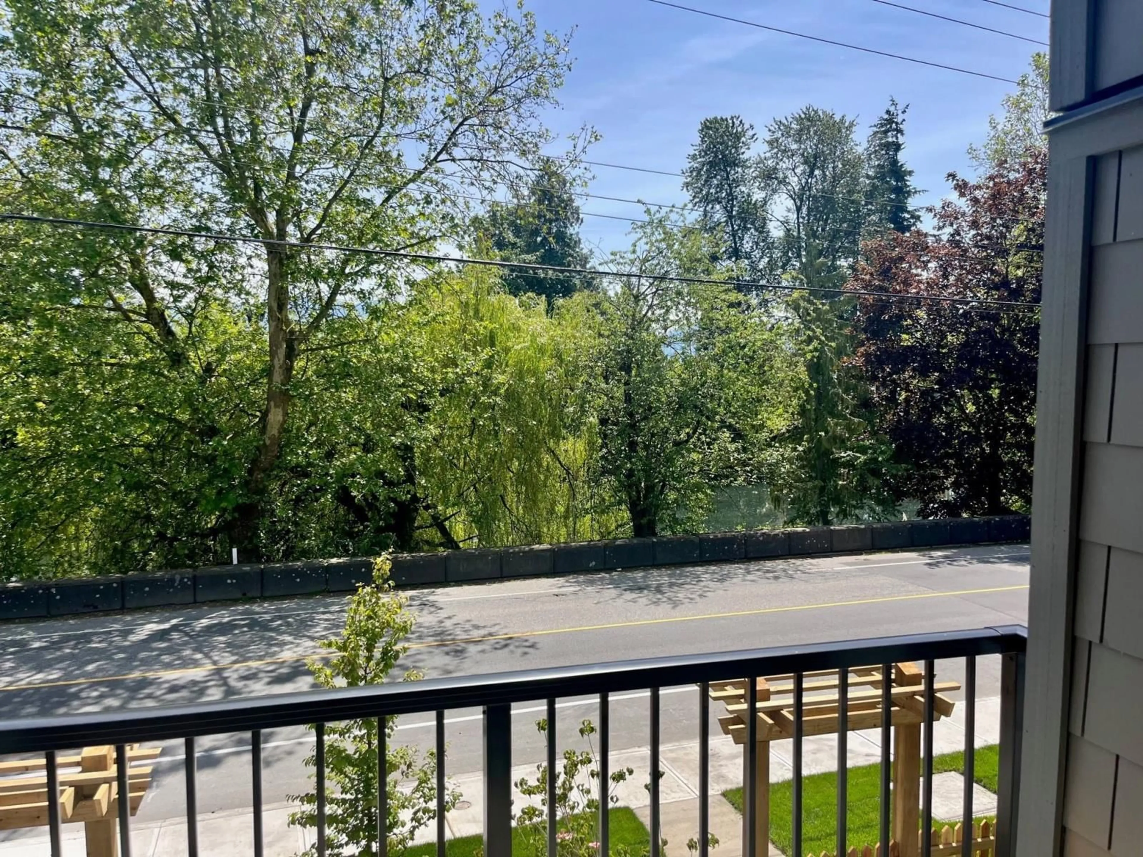 Balcony in the apartment, the fenced backyard for 1 46339 HOPE RIVER ROAD, Chilliwack British Columbia V2P3P4