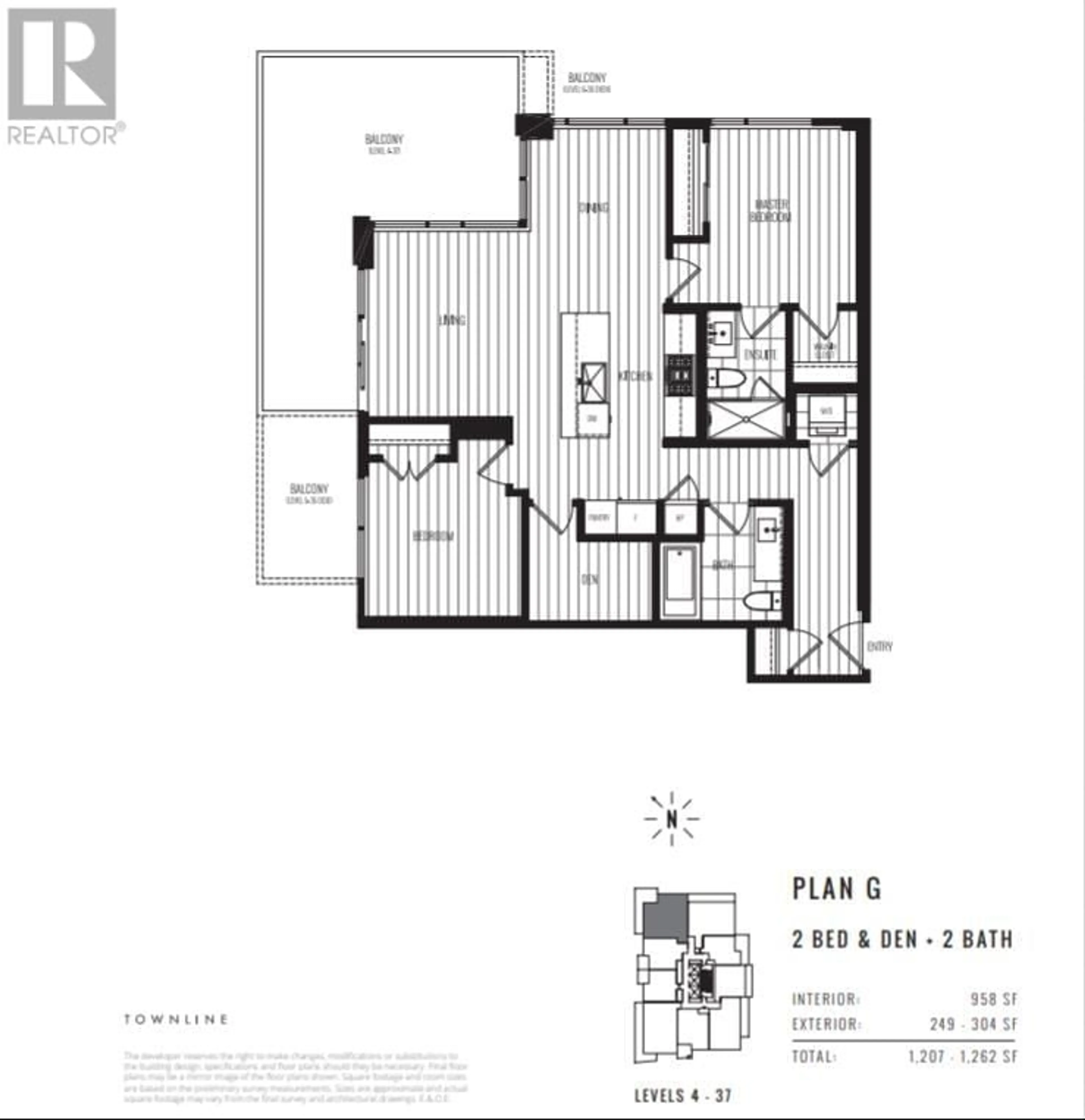 Floor plan for 1008 4711 HAZEL STREET, Burnaby British Columbia V5H0J9