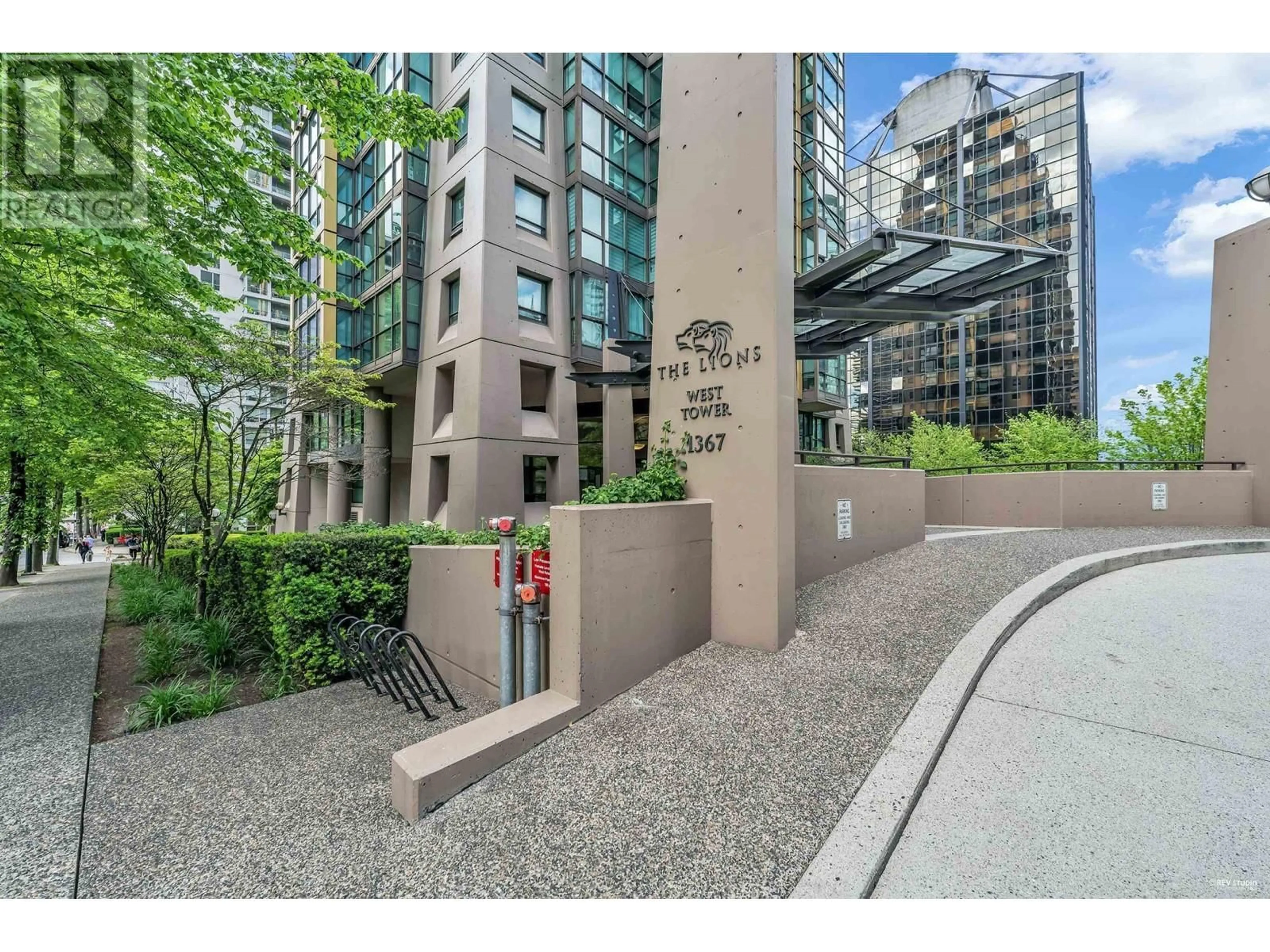 A pic from exterior of the house or condo, the street view for 1005 1367 ALBERNI STREET, Vancouver British Columbia V6E4R9