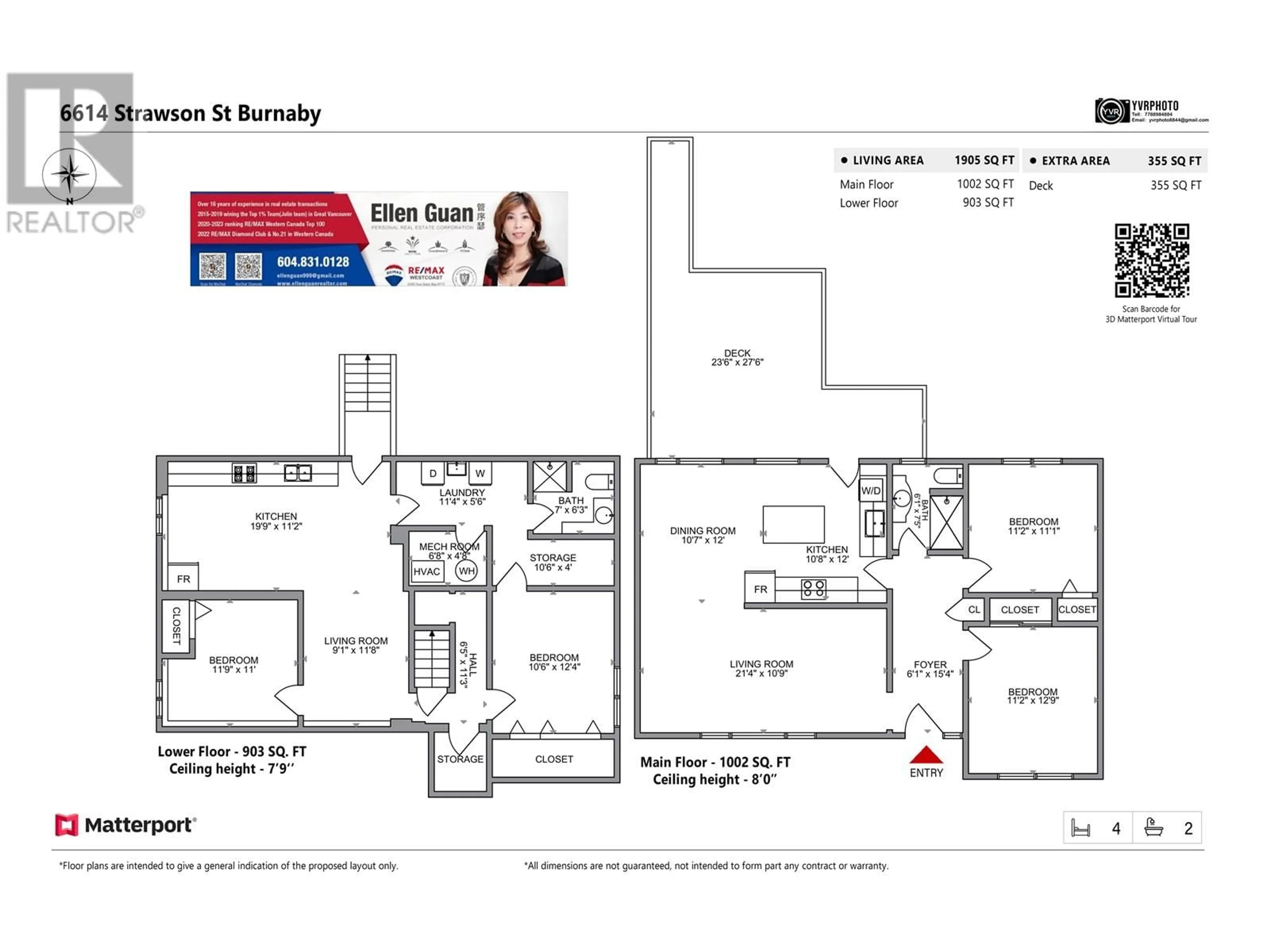 Floor plan for 6614 STRAWSON STREET, Burnaby British Columbia V5E1W6