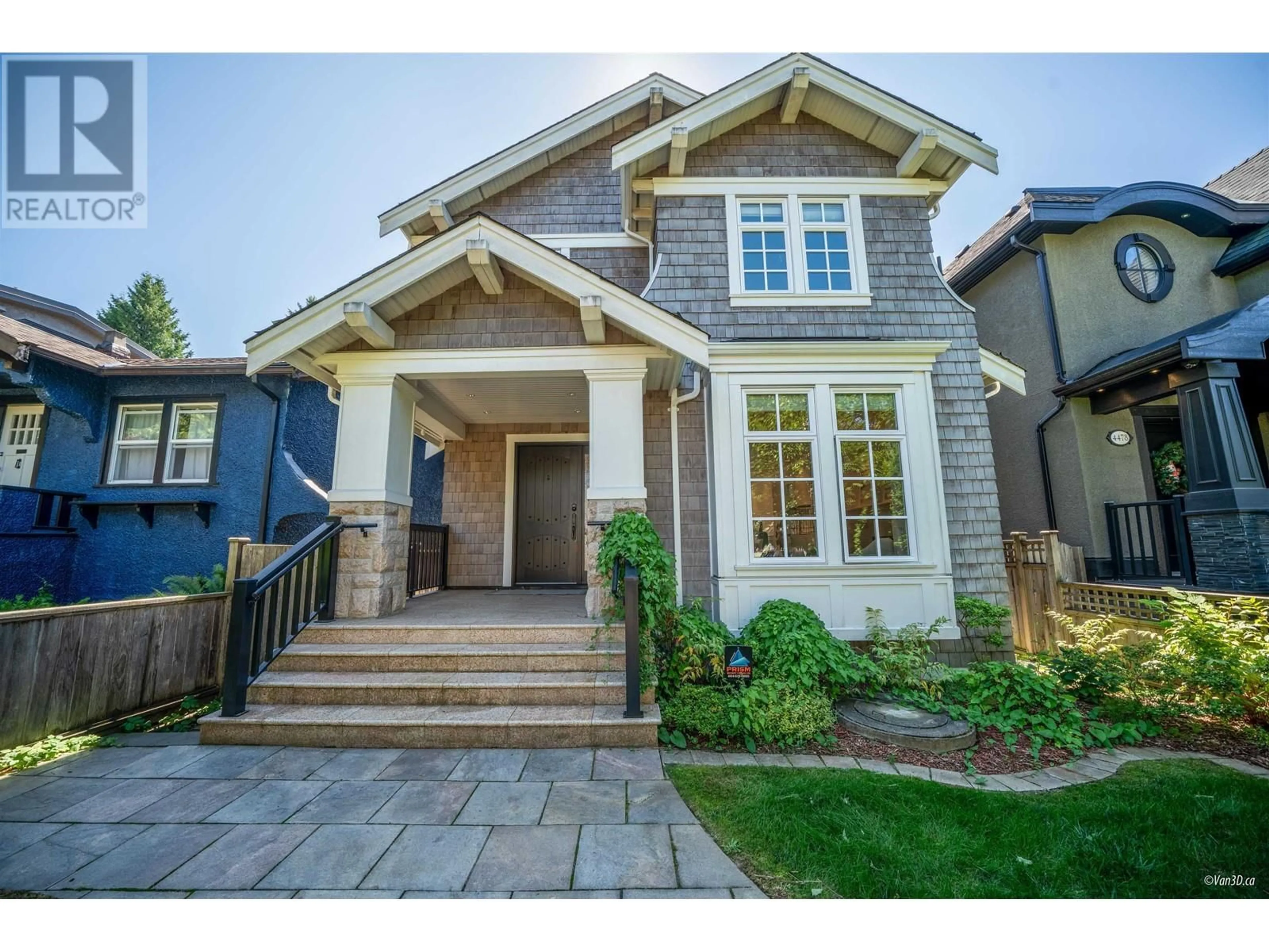 Home with brick exterior material, street for 4474 W 15TH AVENUE, Vancouver British Columbia V6R3B2