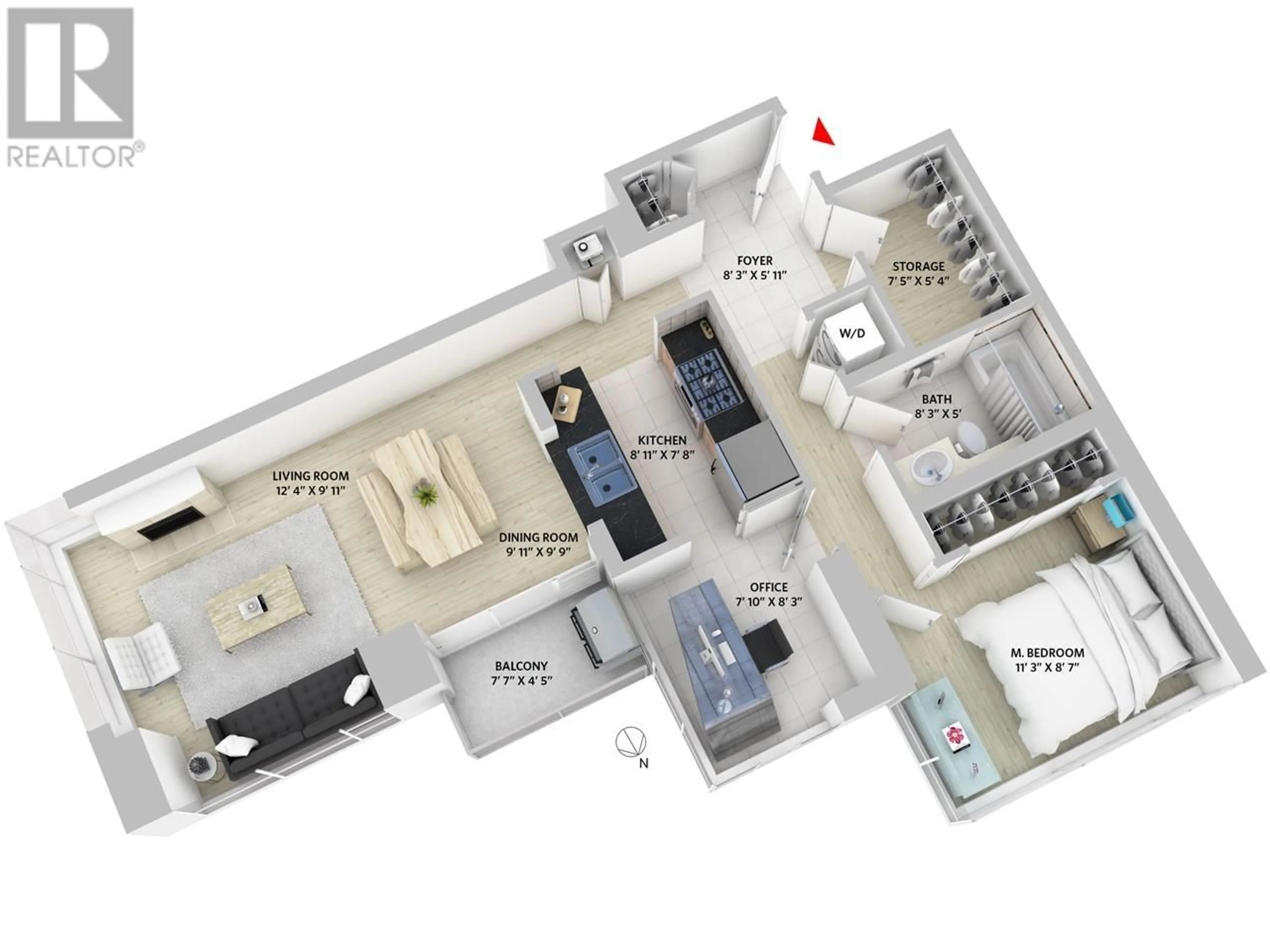 Floor plan for 2207 1077 MARINASIDE CRESCENT, Vancouver British Columbia V6Z2Z5