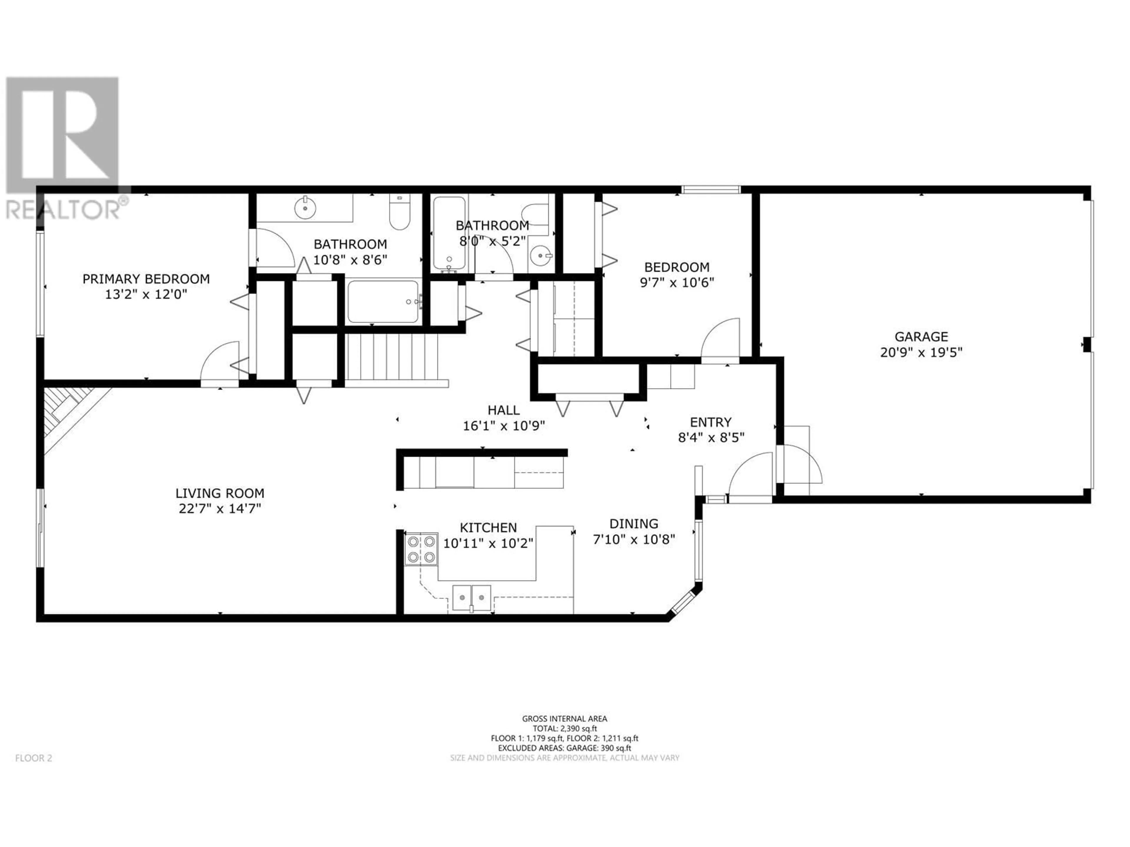 Floor plan for 10120 108 AVENUE, Fort St. John British Columbia V1J6N7