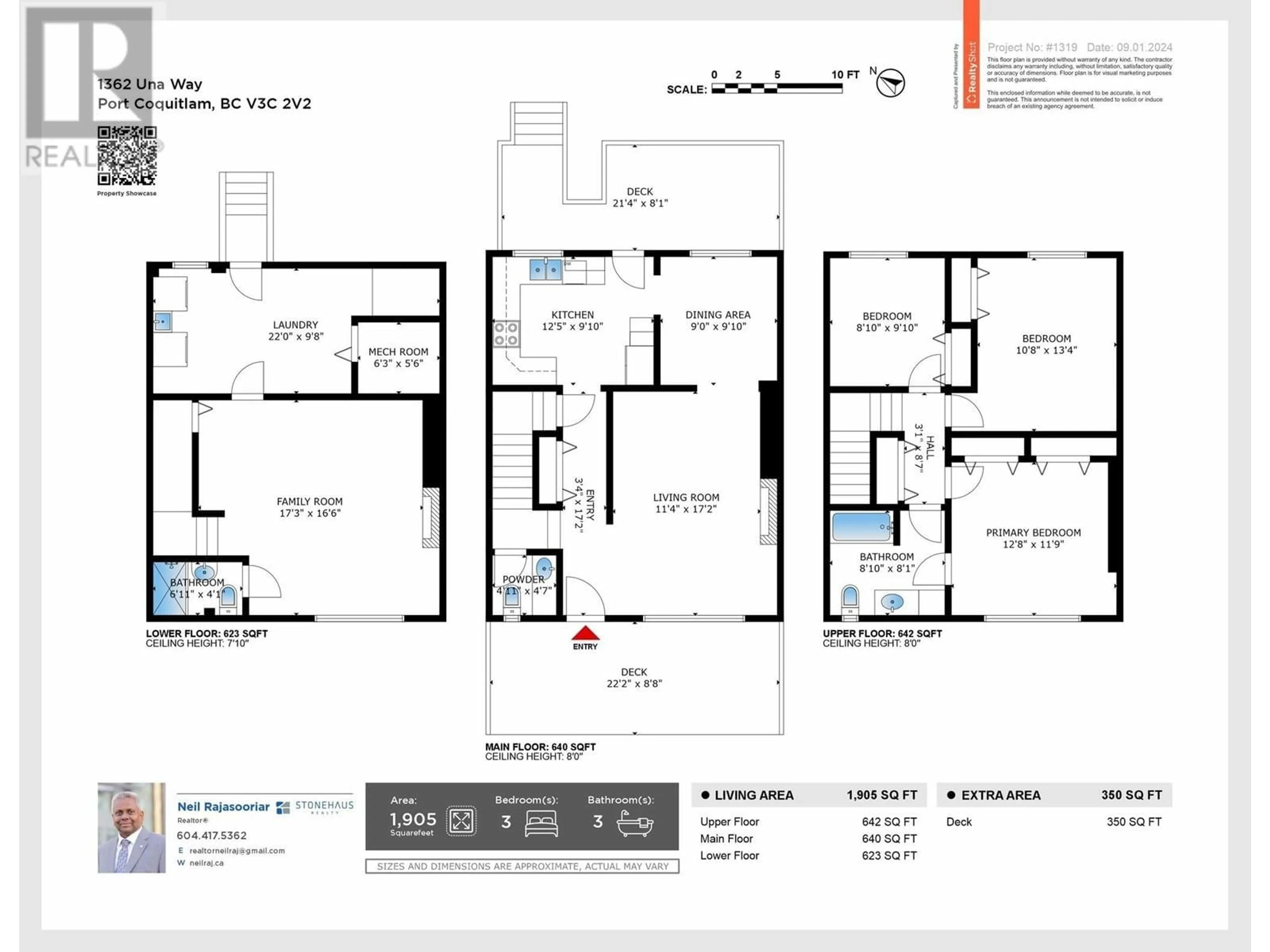 Floor plan for 1362 UNA WAY, Port Coquitlam British Columbia V3C2V2