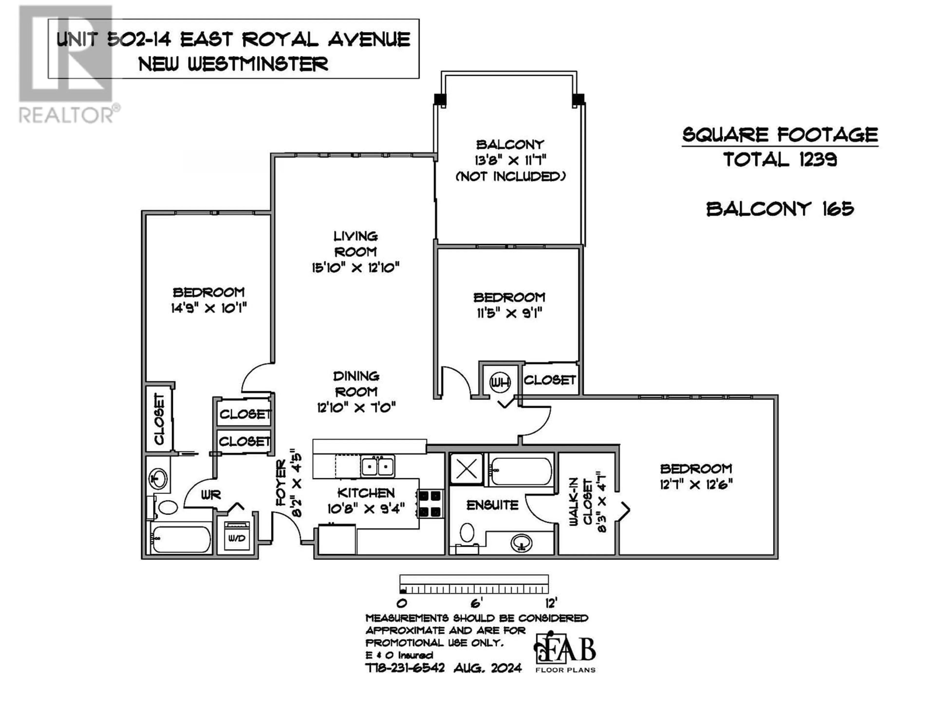 Floor plan for 502 14 E ROYAL AVENUE, New Westminster British Columbia V3L5W5