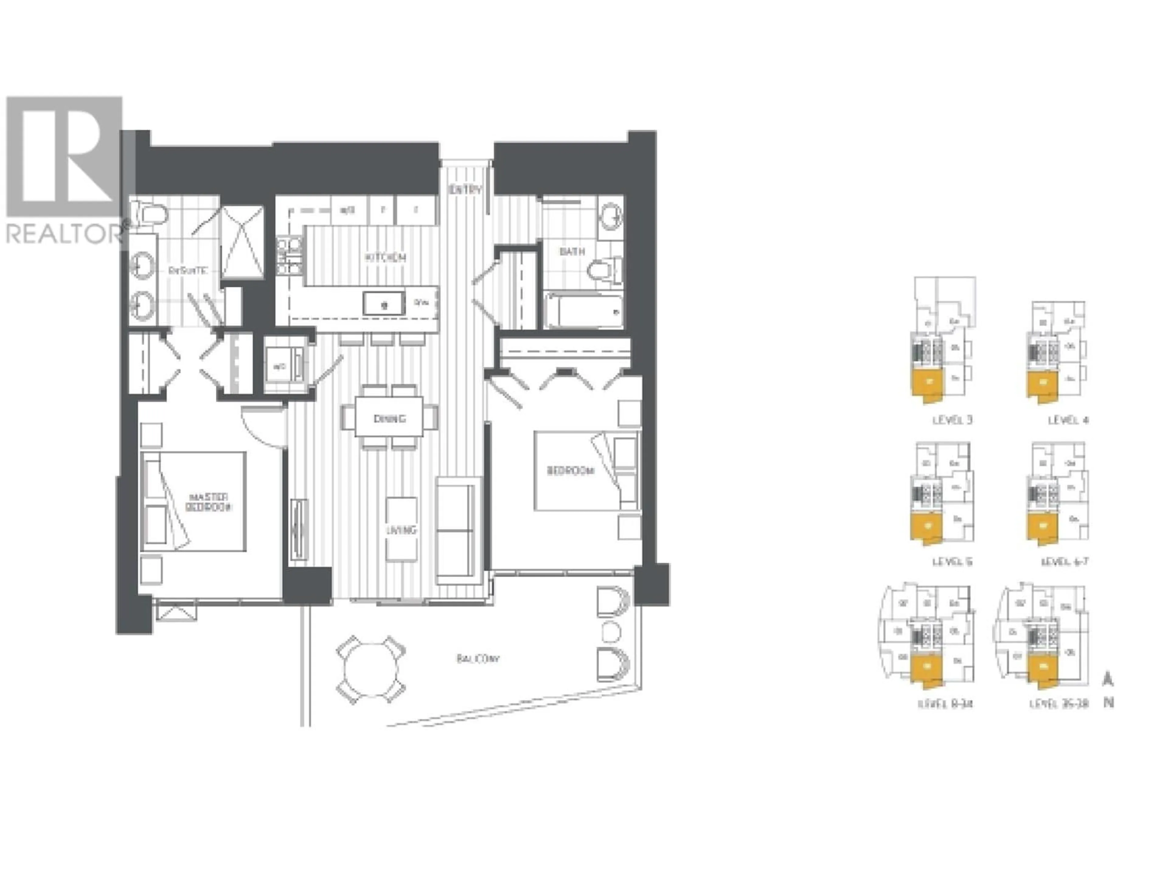 Floor plan for 507 2085 SKYLINE COURT, Burnaby British Columbia V5C0M6