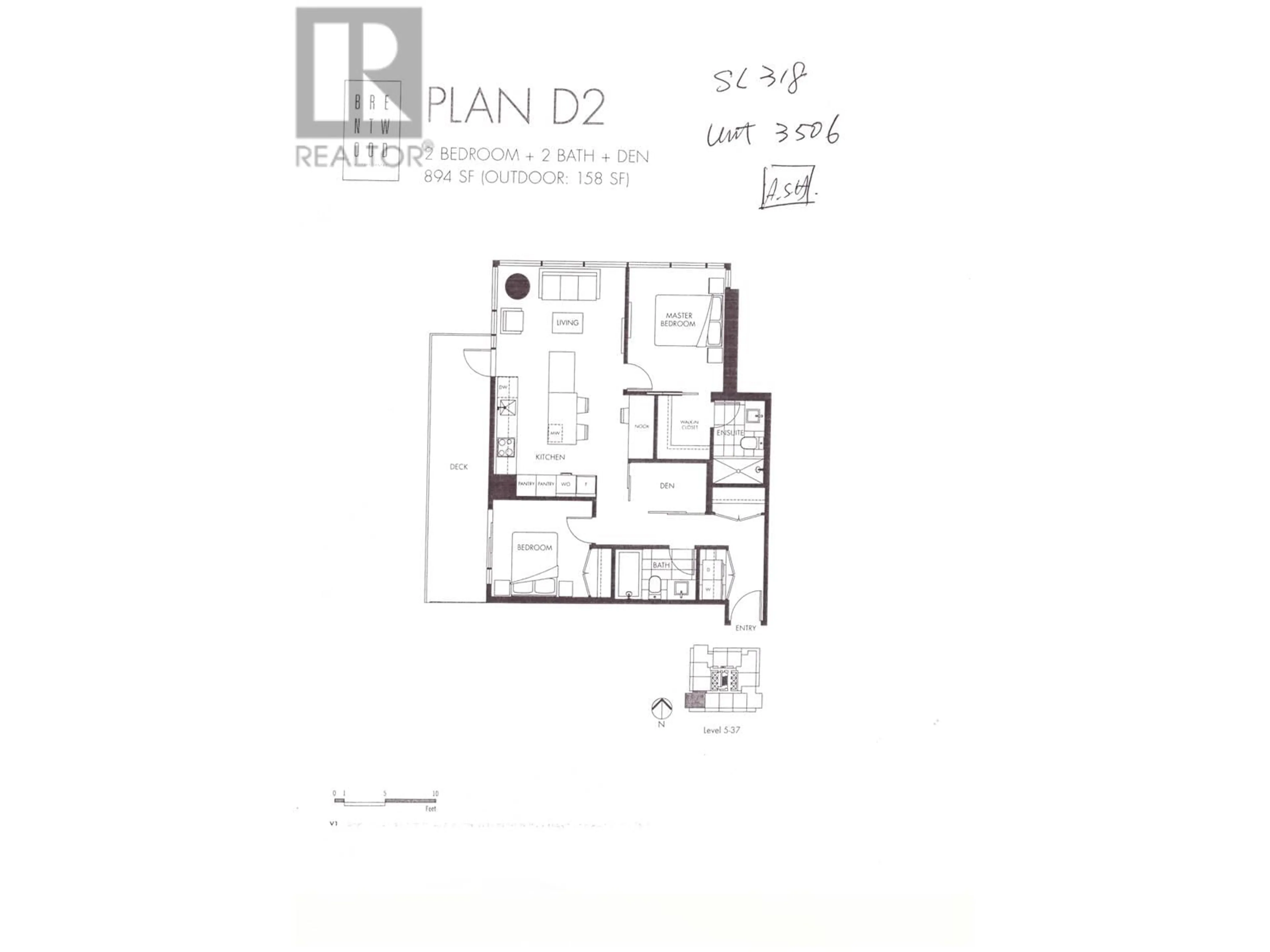 Floor plan for 3506 1955 ALPHA WAY, Burnaby British Columbia V5C0K6