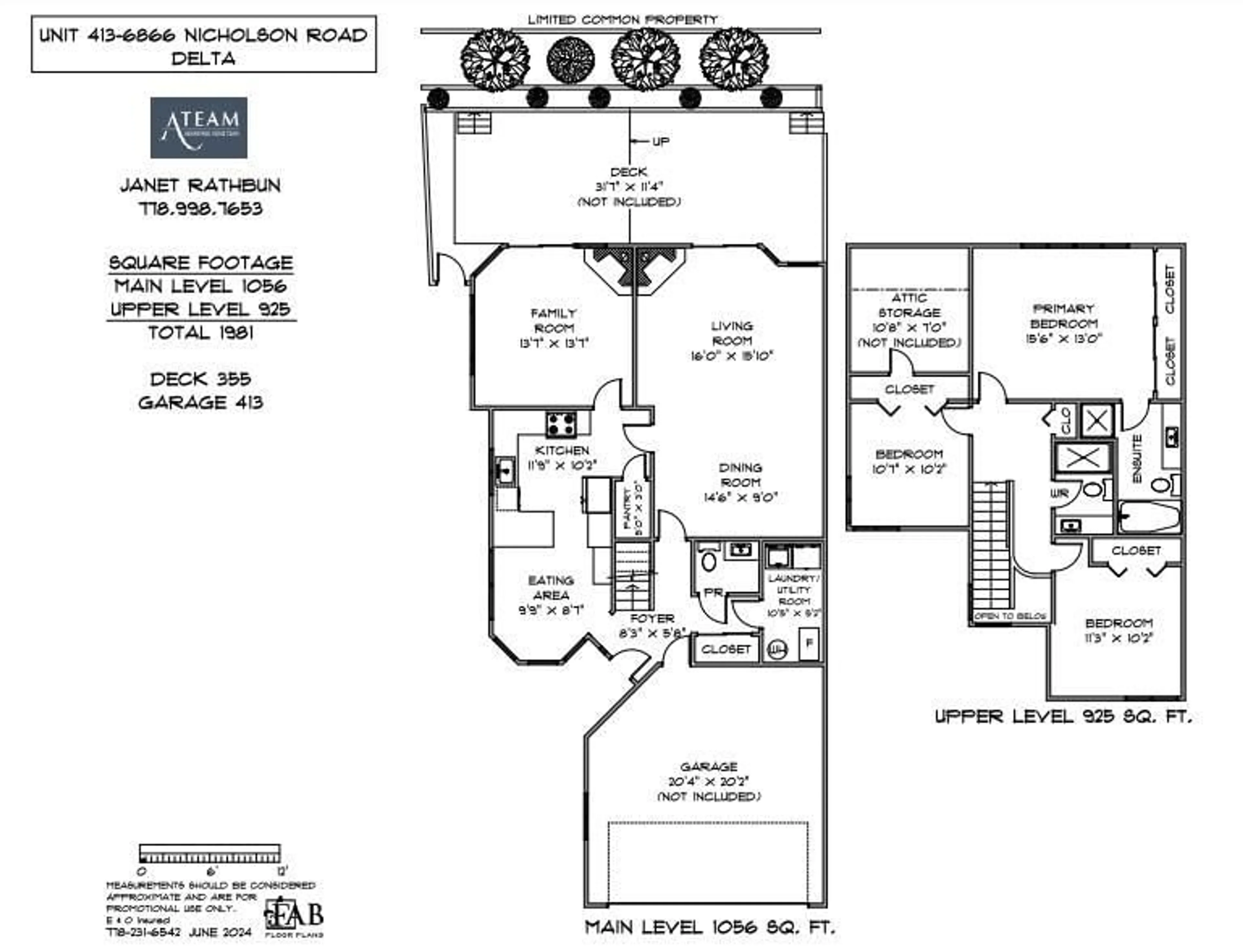 Floor plan for 413 6866 NICHOLSON ROAD, Delta British Columbia V4E3G5