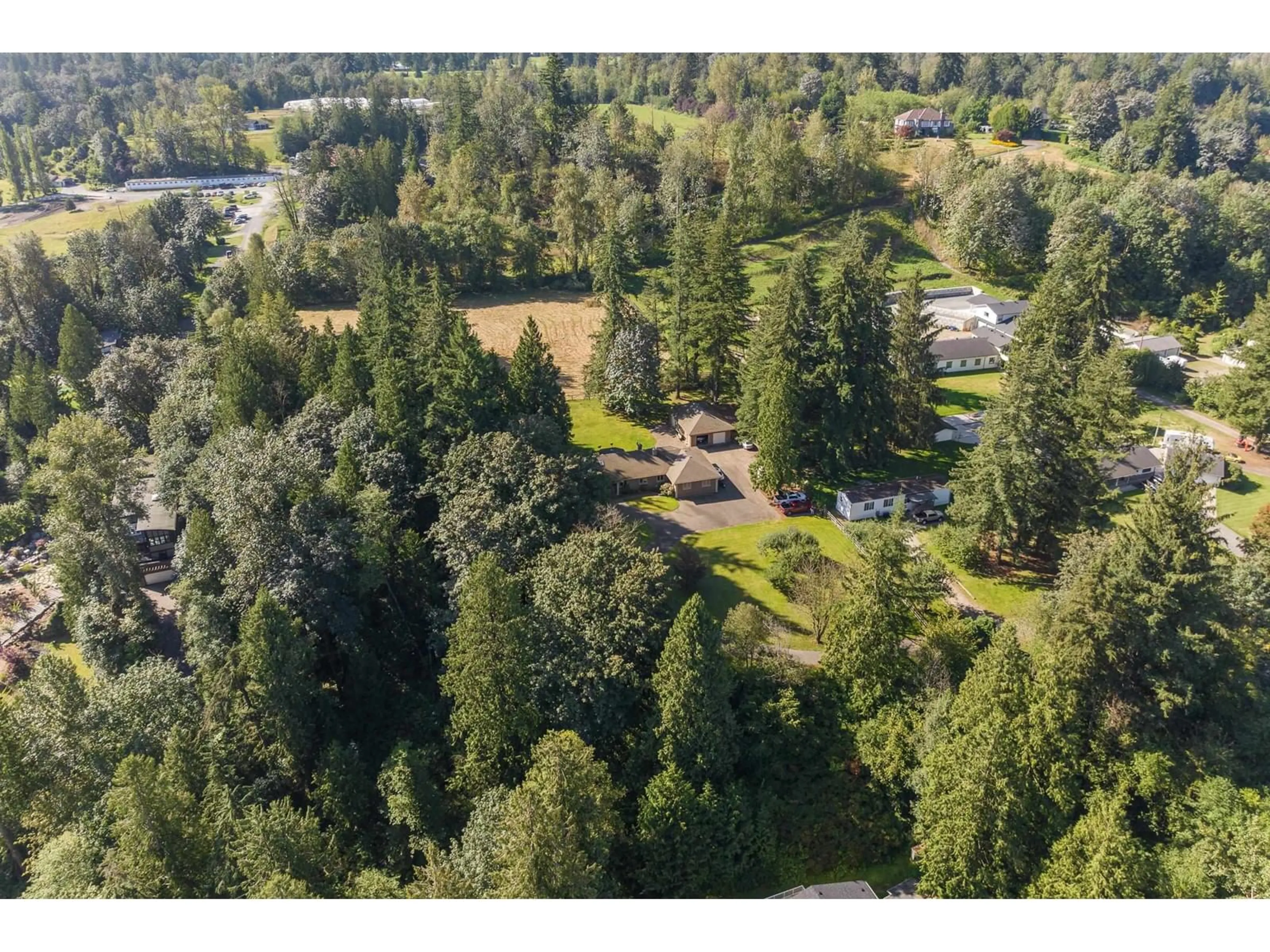 A pic from exterior of the house or condo, the fenced backyard for 26210 84 AVENUE, Langley British Columbia V1M3M6