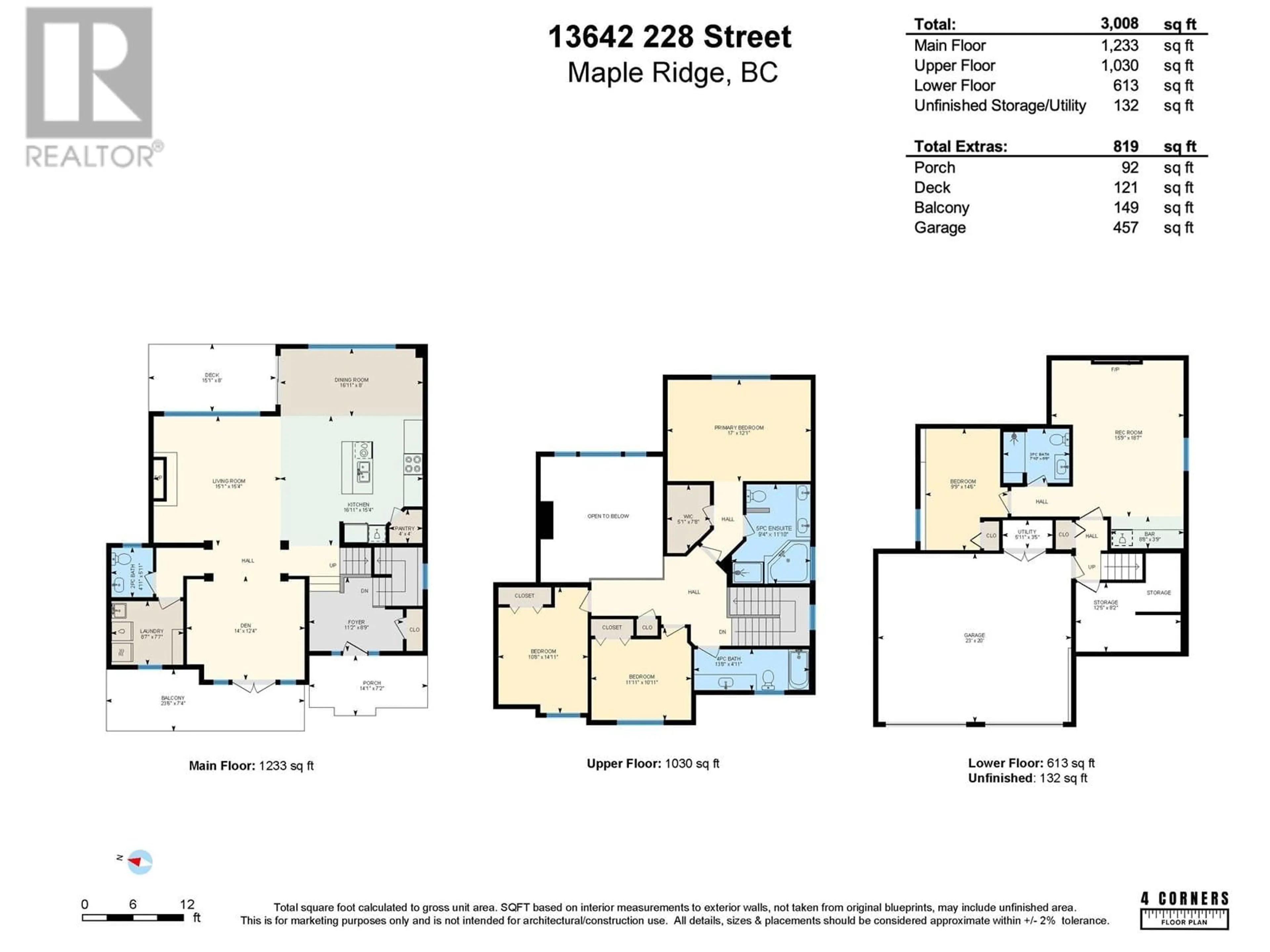 Floor plan for 13642 228 STREET, Maple Ridge British Columbia V4R0B5