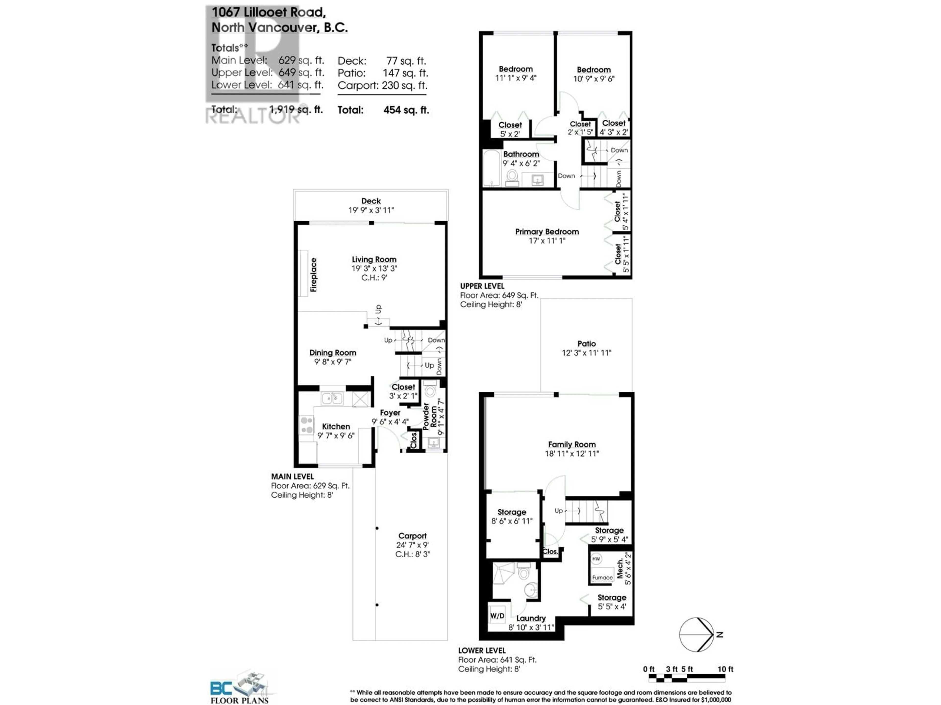 Floor plan for 1067 LILLOOET ROAD, North Vancouver British Columbia V7J3H7