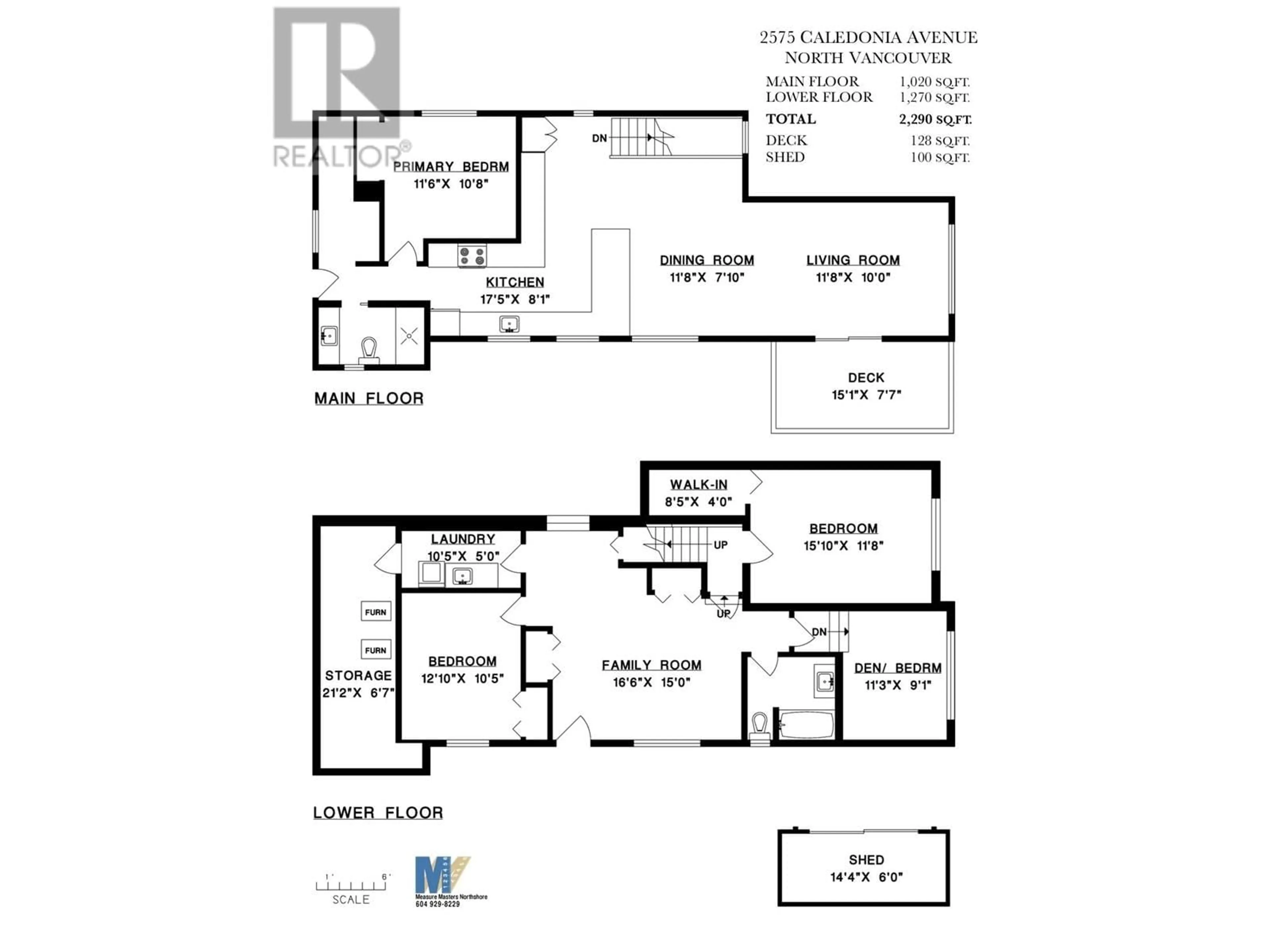 Floor plan for 2575 CALEDONIA AVENUE, North Vancouver British Columbia V7G1T8