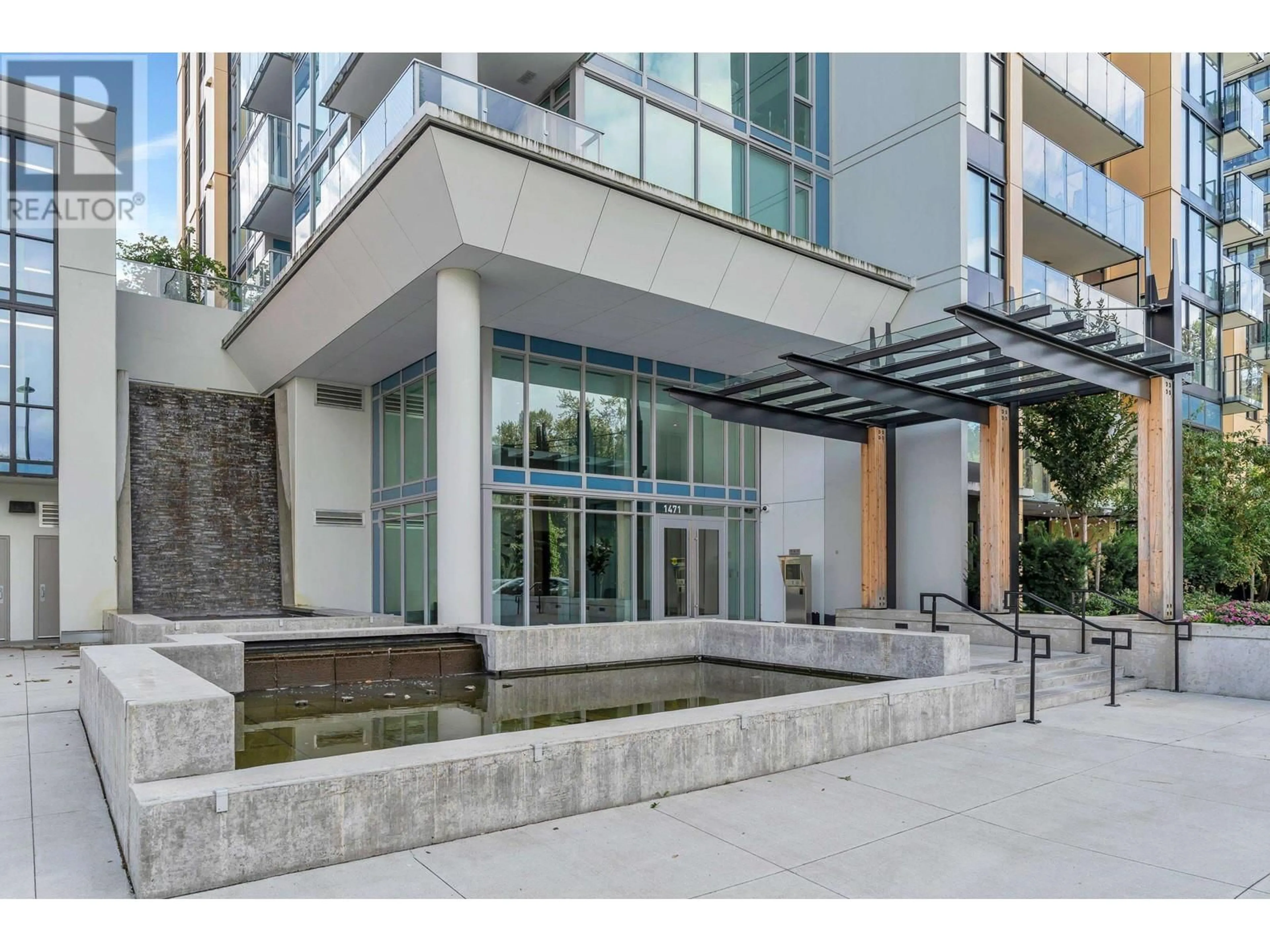 A pic from exterior of the house or condo, the front or back of building for 1404 1471 HUNTER STREET, North Vancouver British Columbia V7J1H3