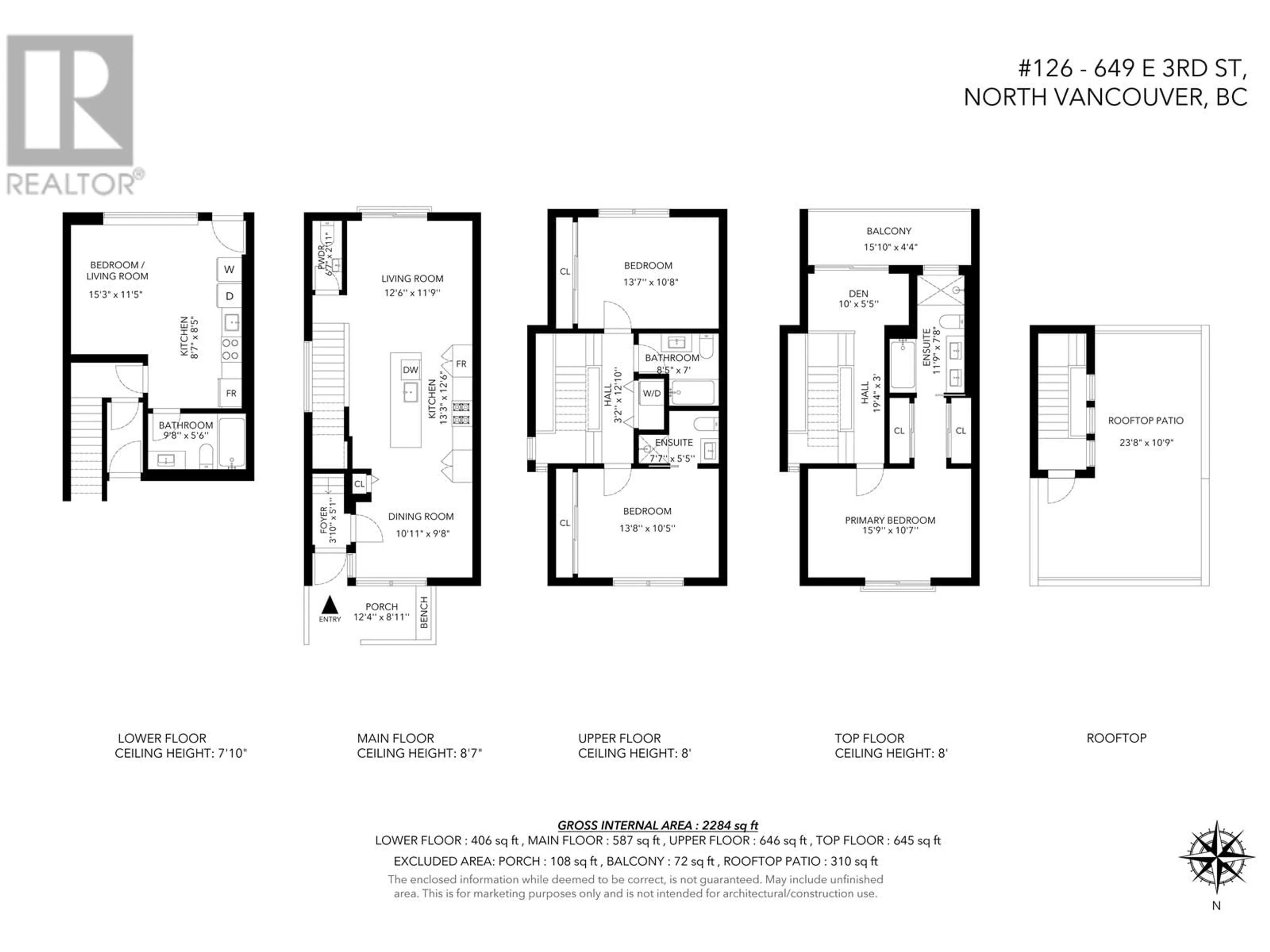 Floor plan for 126 649 E 3RD STREET, North Vancouver British Columbia V7L1G6