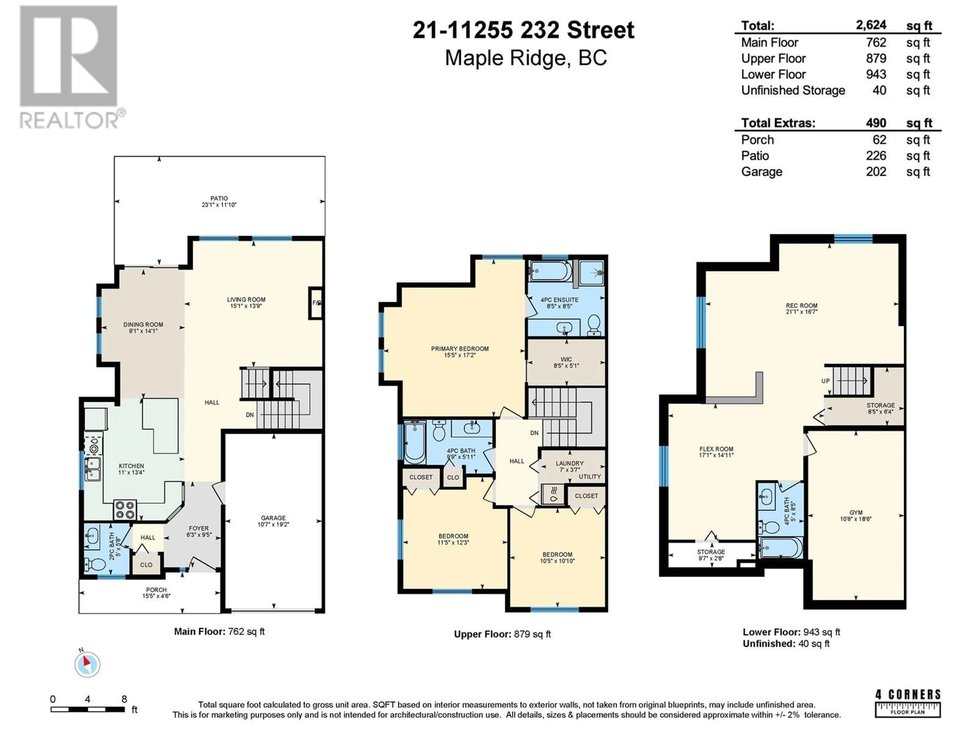 Floor plan for 21 11255 232 STREET, Maple Ridge British Columbia V2X4W4