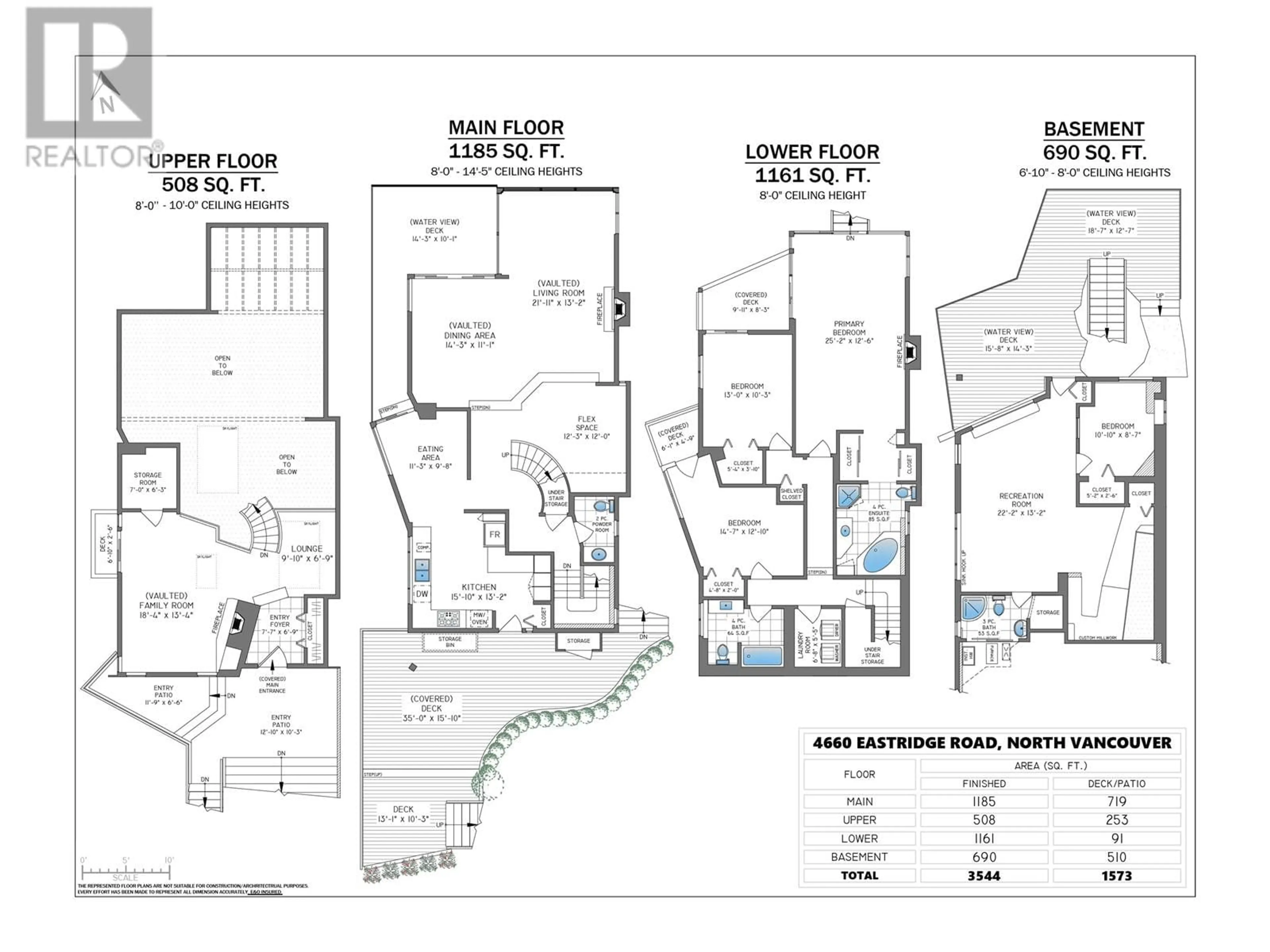 Floor plan for 4660 EASTRIDGE ROAD, North Vancouver British Columbia V7G1K4