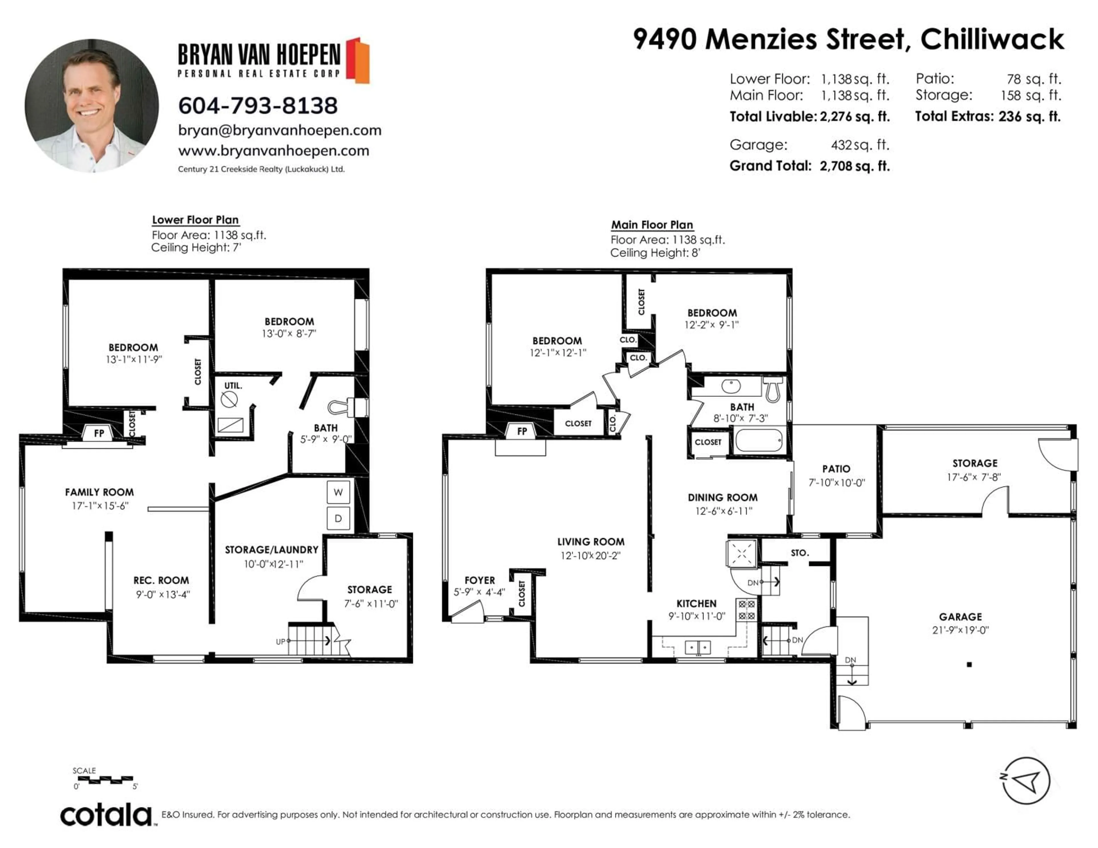 Floor plan for 9490 MENZIES STREET, Chilliwack British Columbia V2P5Z4