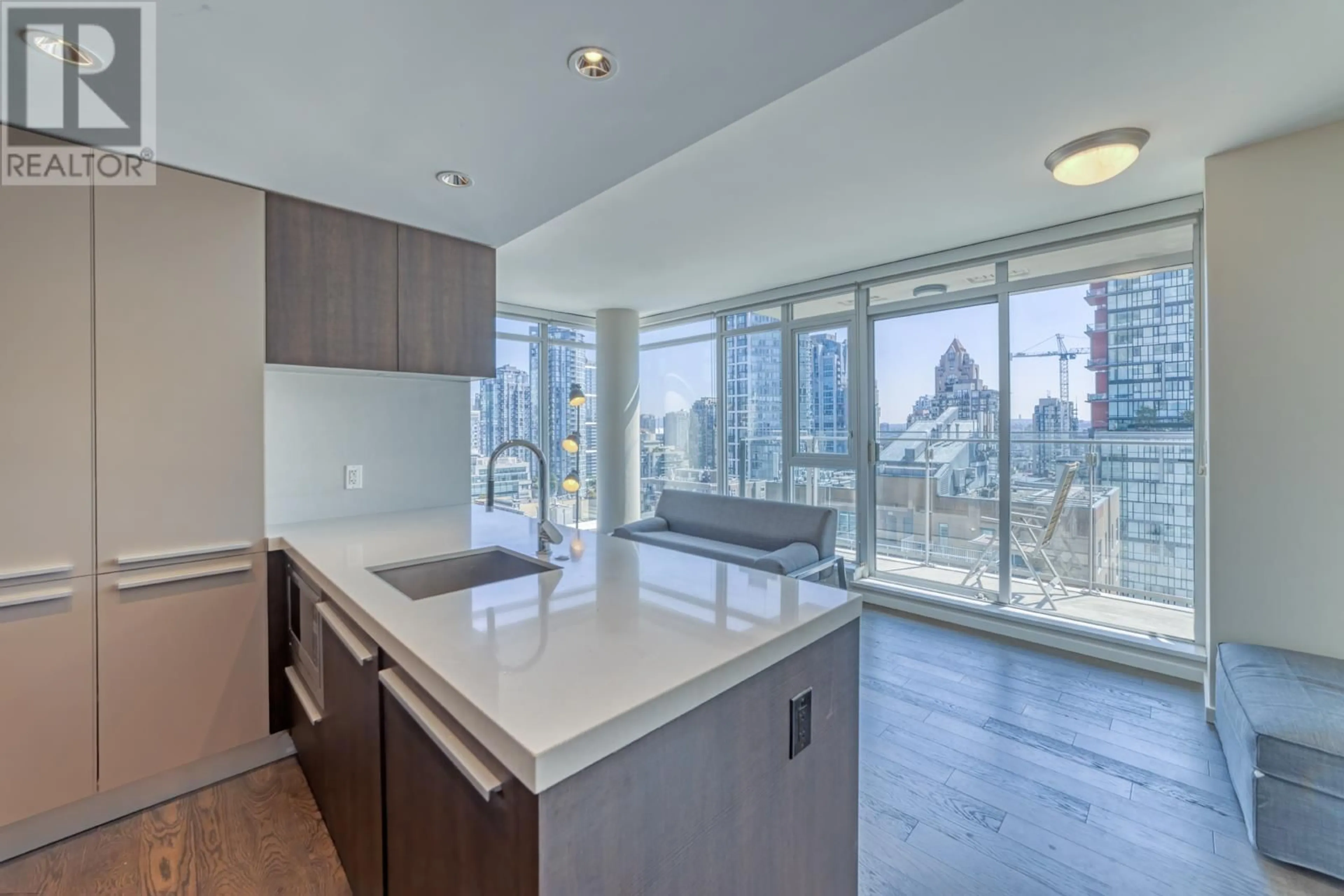 Open concept kitchen for 1605 1351 CONTINENTAL STREET, Vancouver British Columbia V6Z0C6