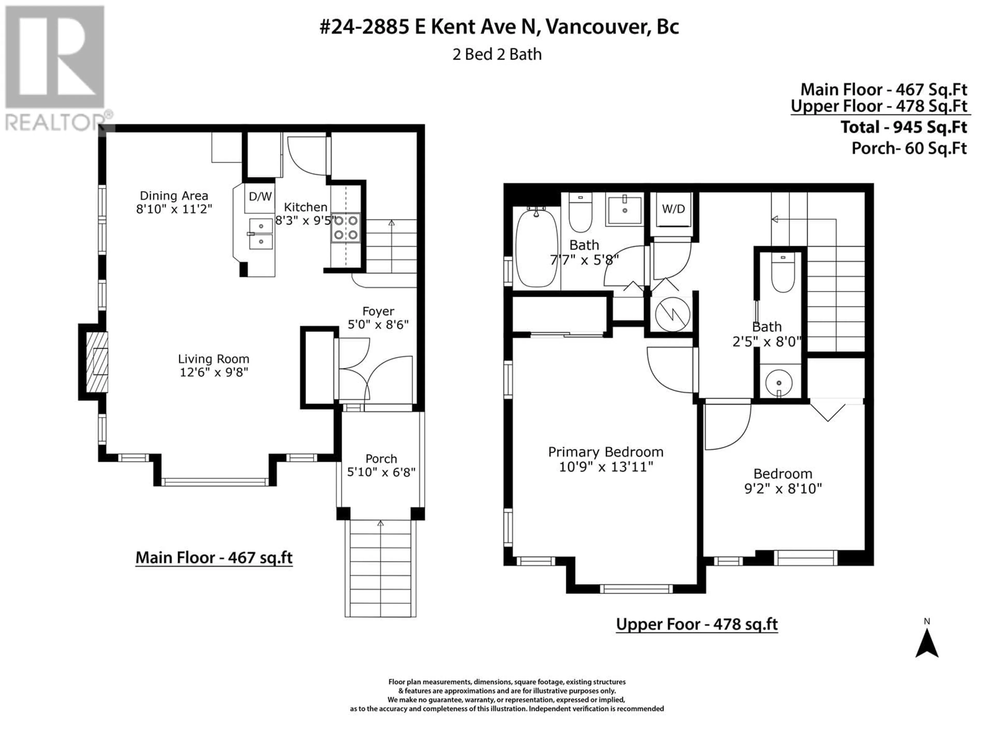 Floor plan for 24 2885 E KENT AVENUE NORTH, Vancouver British Columbia V5S3T9