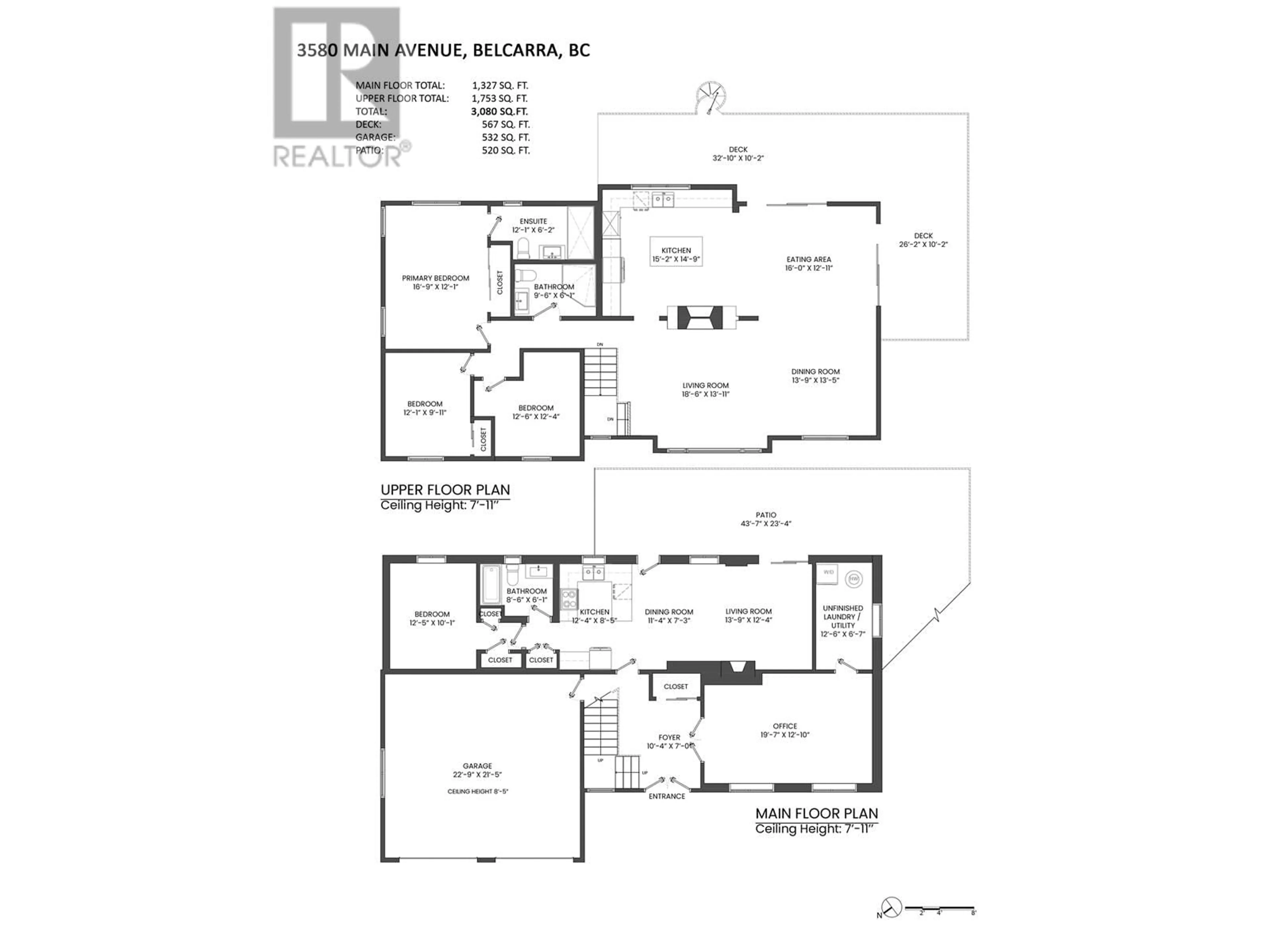 Floor plan for 3580 MAIN AVENUE, Belcarra British Columbia V3H4R3