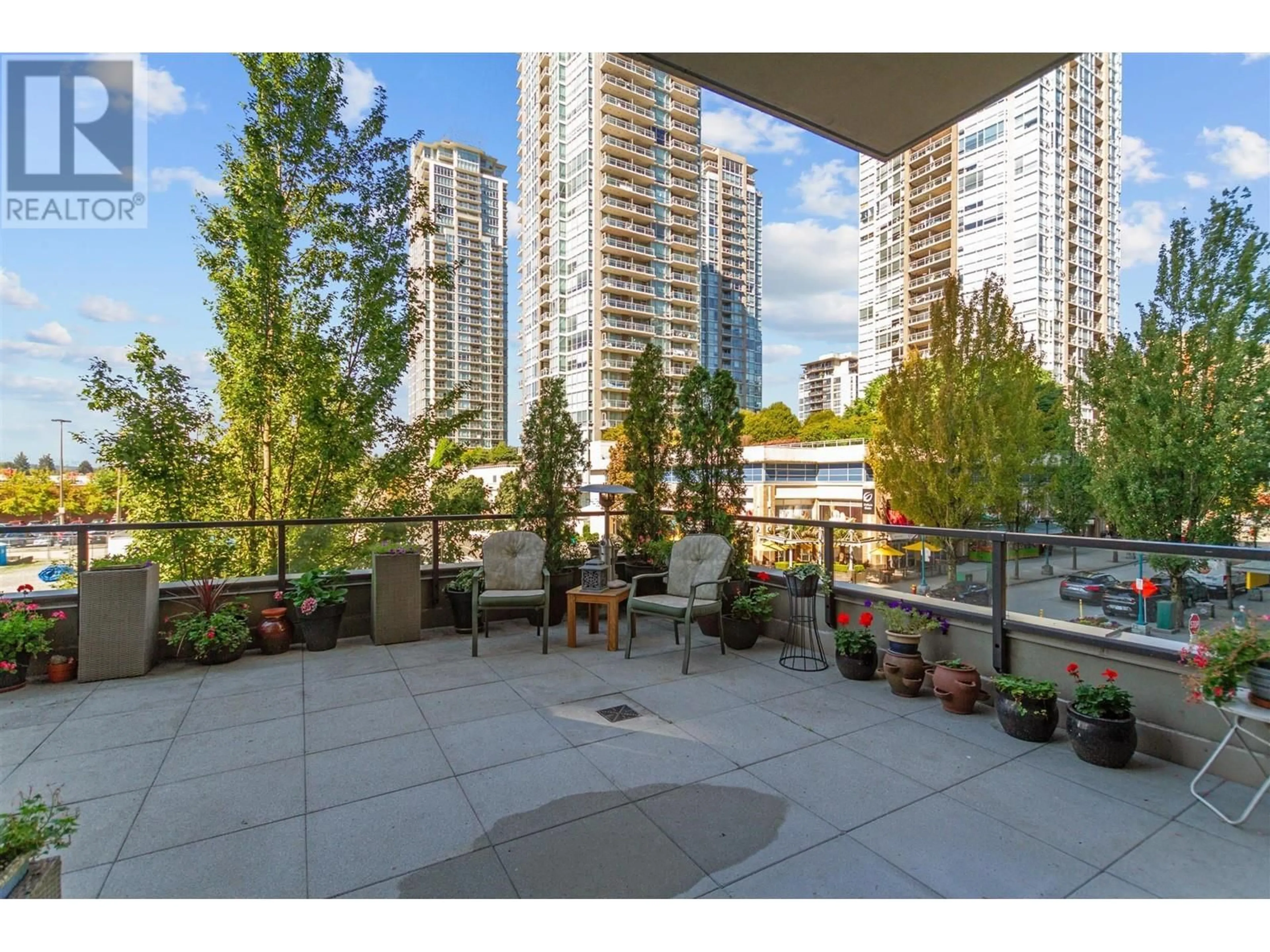 Patio, the fenced backyard for 301 2980 ATLANTIC AVENUE, Coquitlam British Columbia V3B0G2