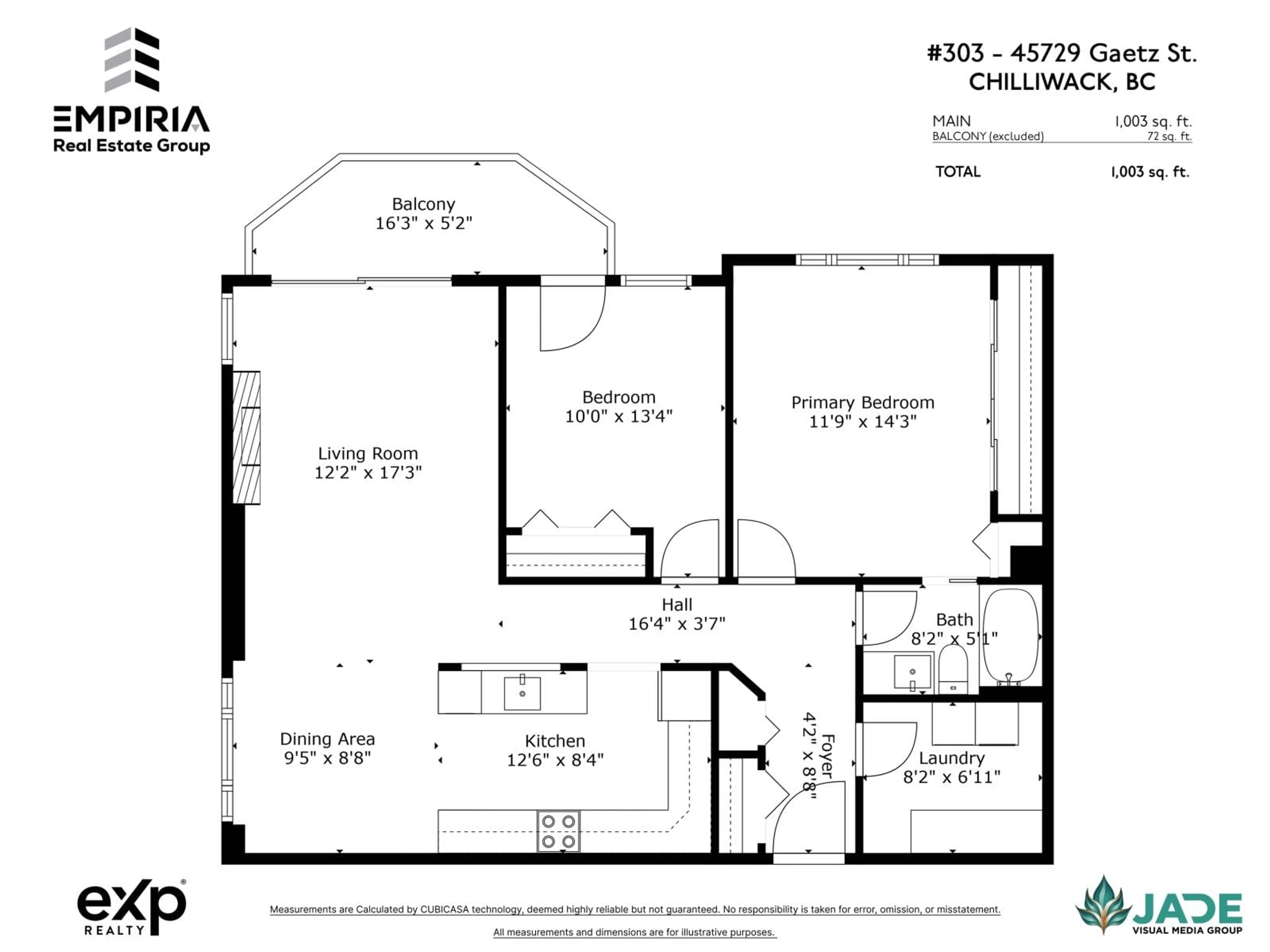 Floor plan for 303 45729 GAETZ STREET, Chilliwack British Columbia V2R3P1