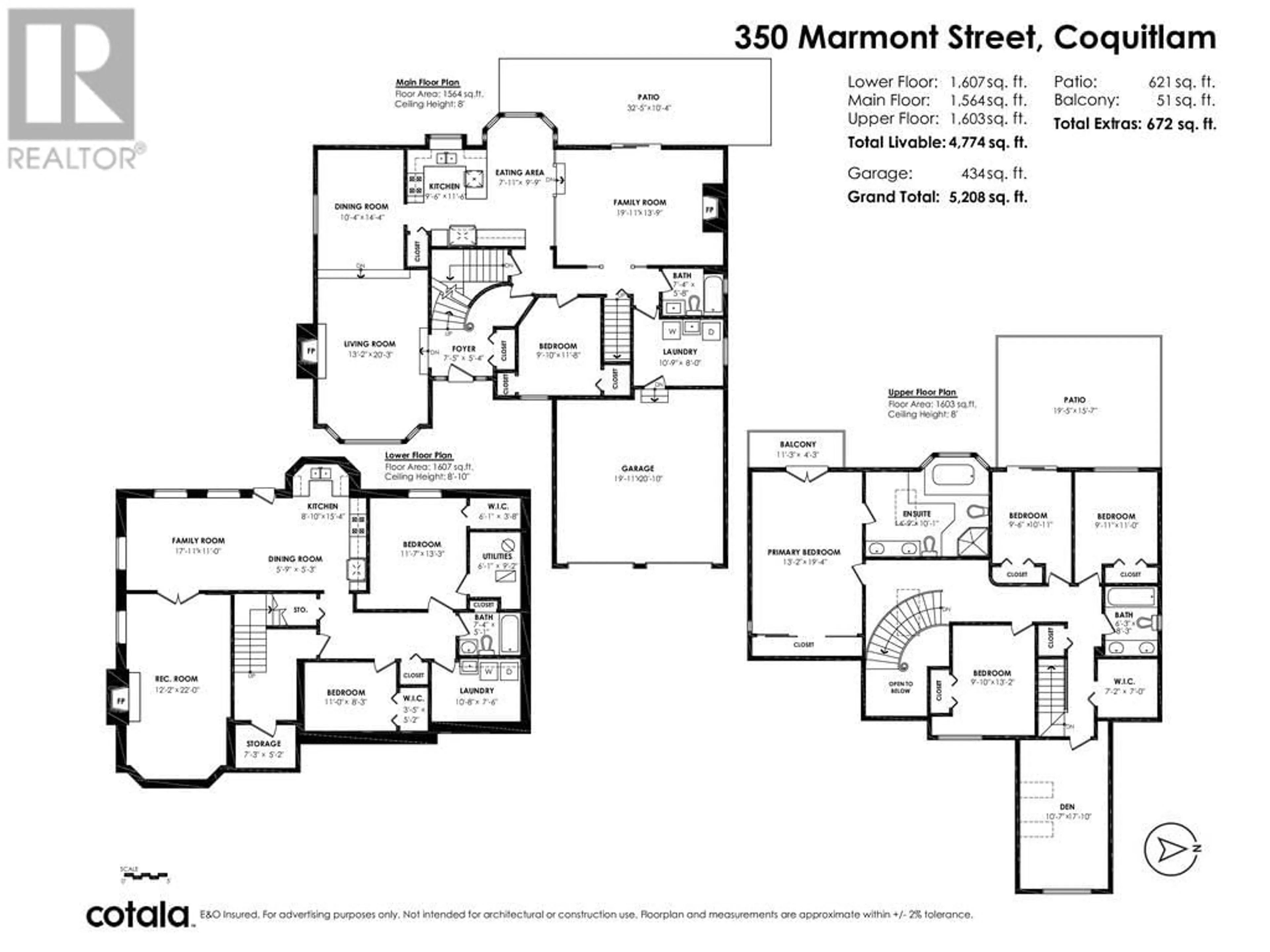 Floor plan for 350 MARMONT STREET, Coquitlam British Columbia V3K4R7