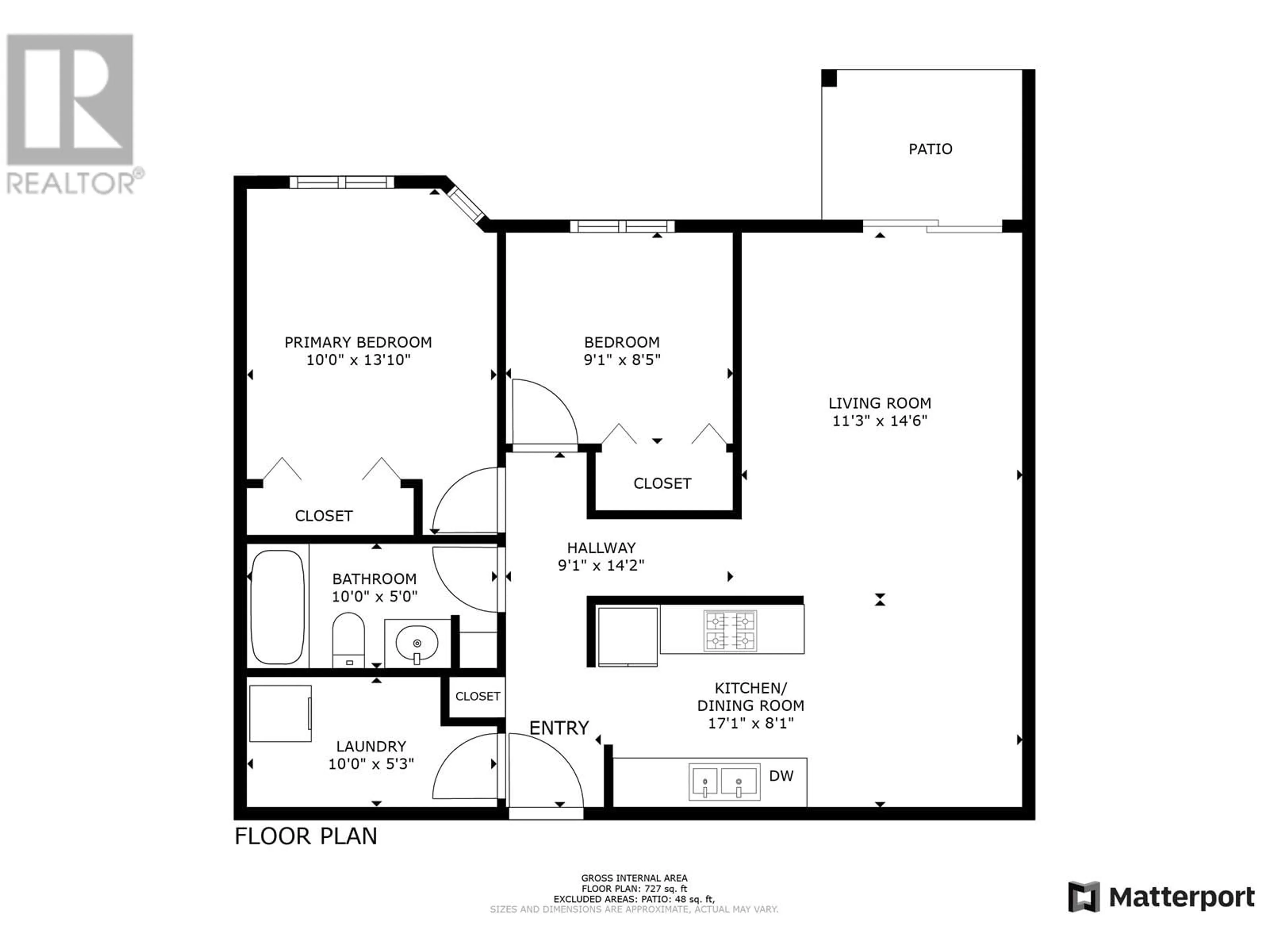 Floor plan for 109 8507 86 STREET, Fort St. John British Columbia V1J0E4