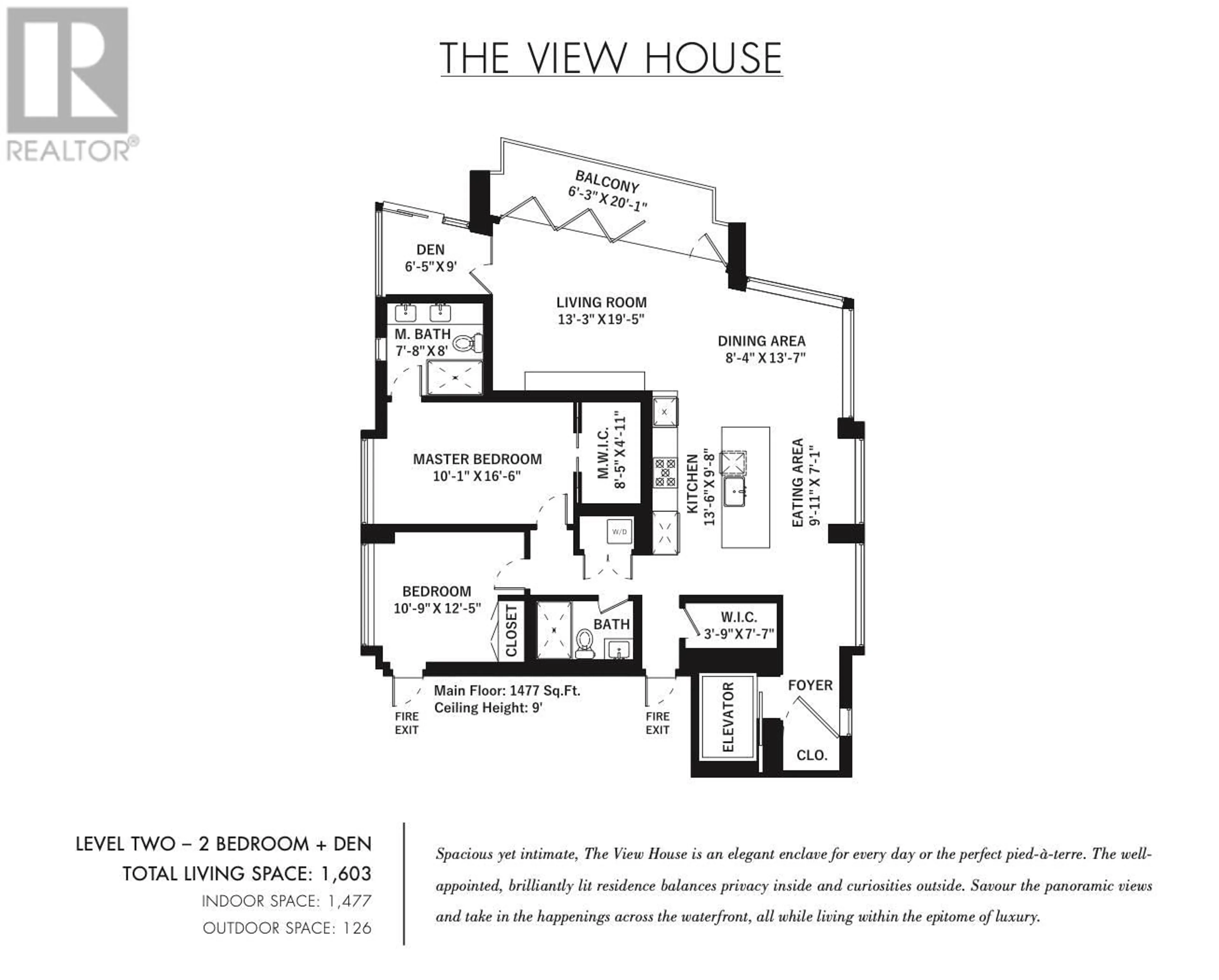 Floor plan for 201 1460 BUTE STREET, Vancouver British Columbia V6E2A7