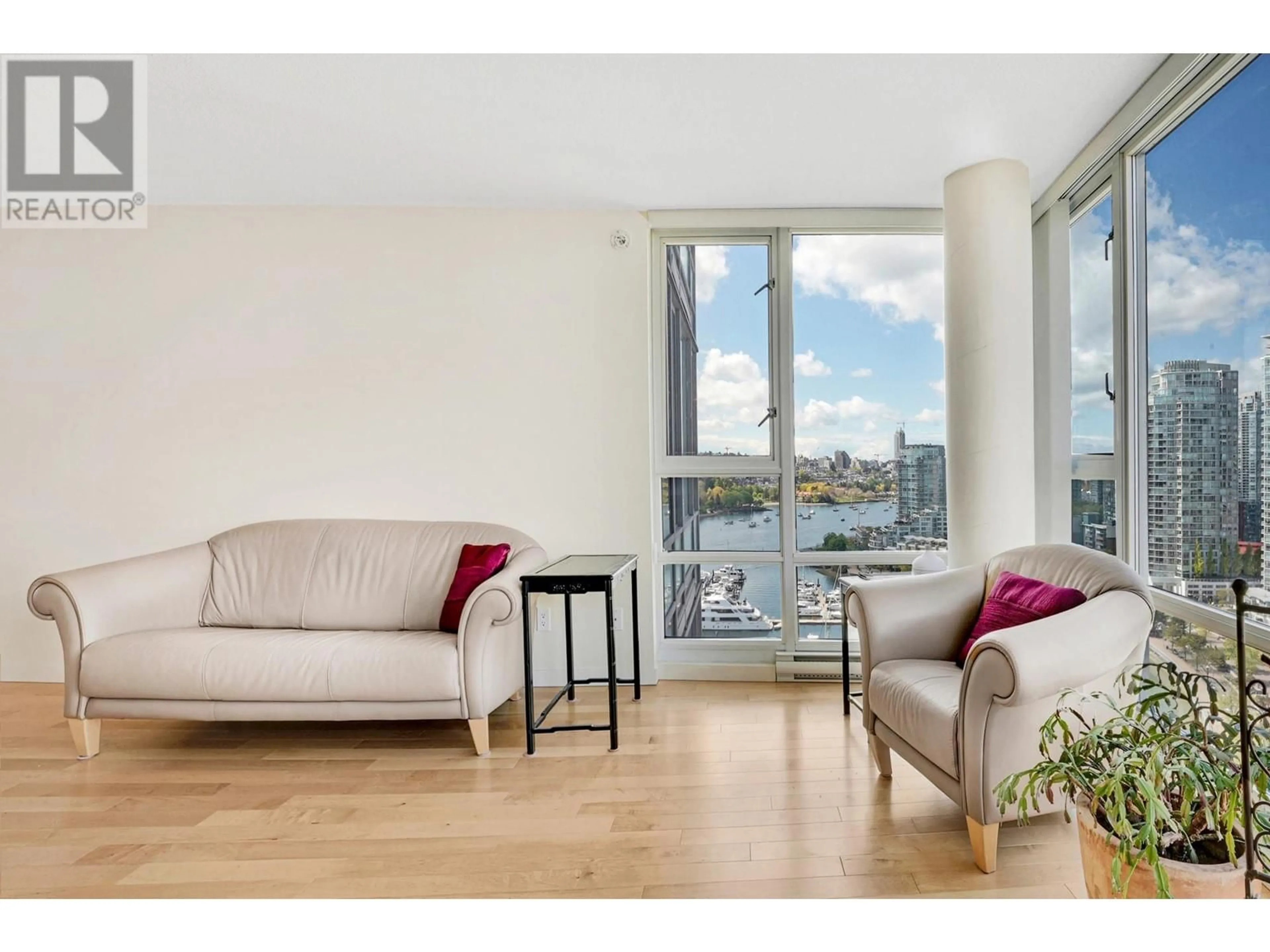 Living room, wood floors for 2208 1033 MARINASIDE CRESCENT, Vancouver British Columbia V6Z3A3