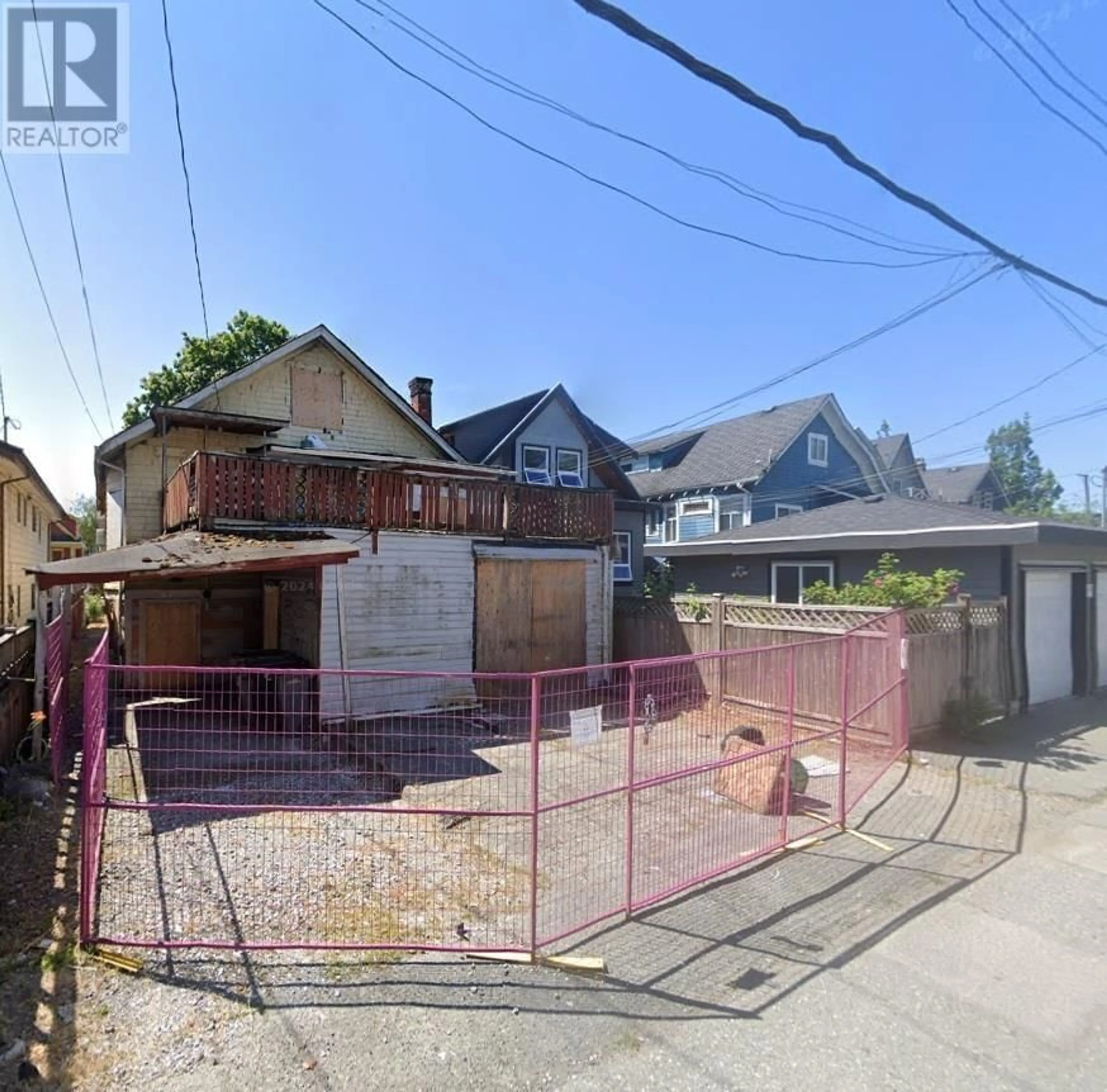 Frontside or backside of a home, the fenced backyard for 1363 E 12TH AVENUE, Vancouver British Columbia V5N2A1