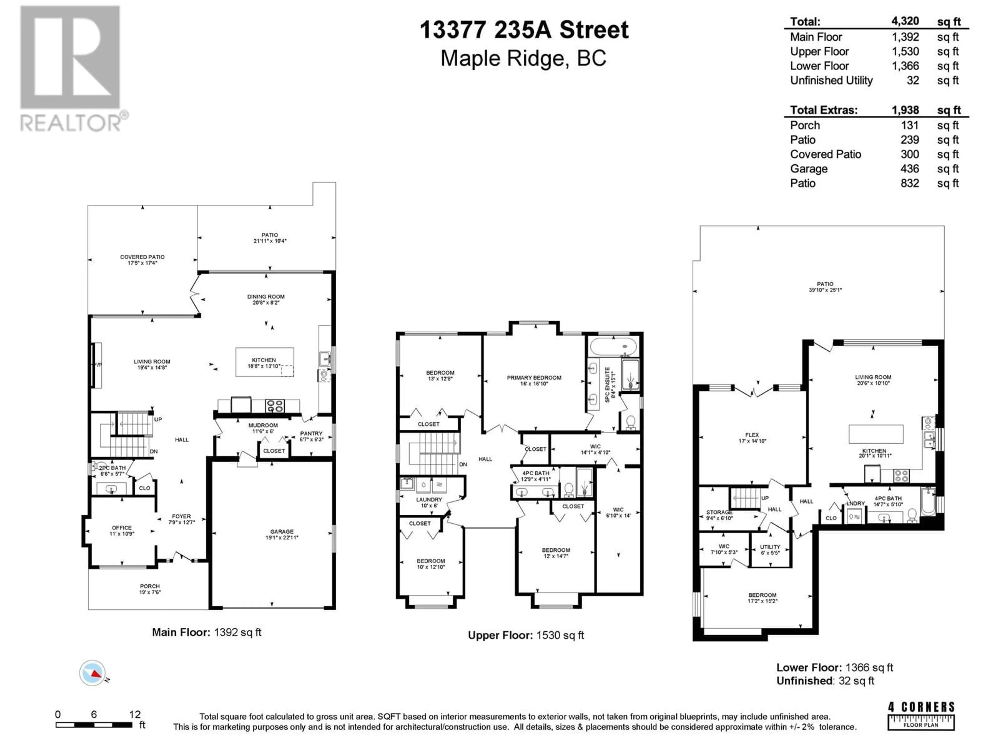 Floor plan for 13377 235A STREET, Maple Ridge British Columbia V4R0E4