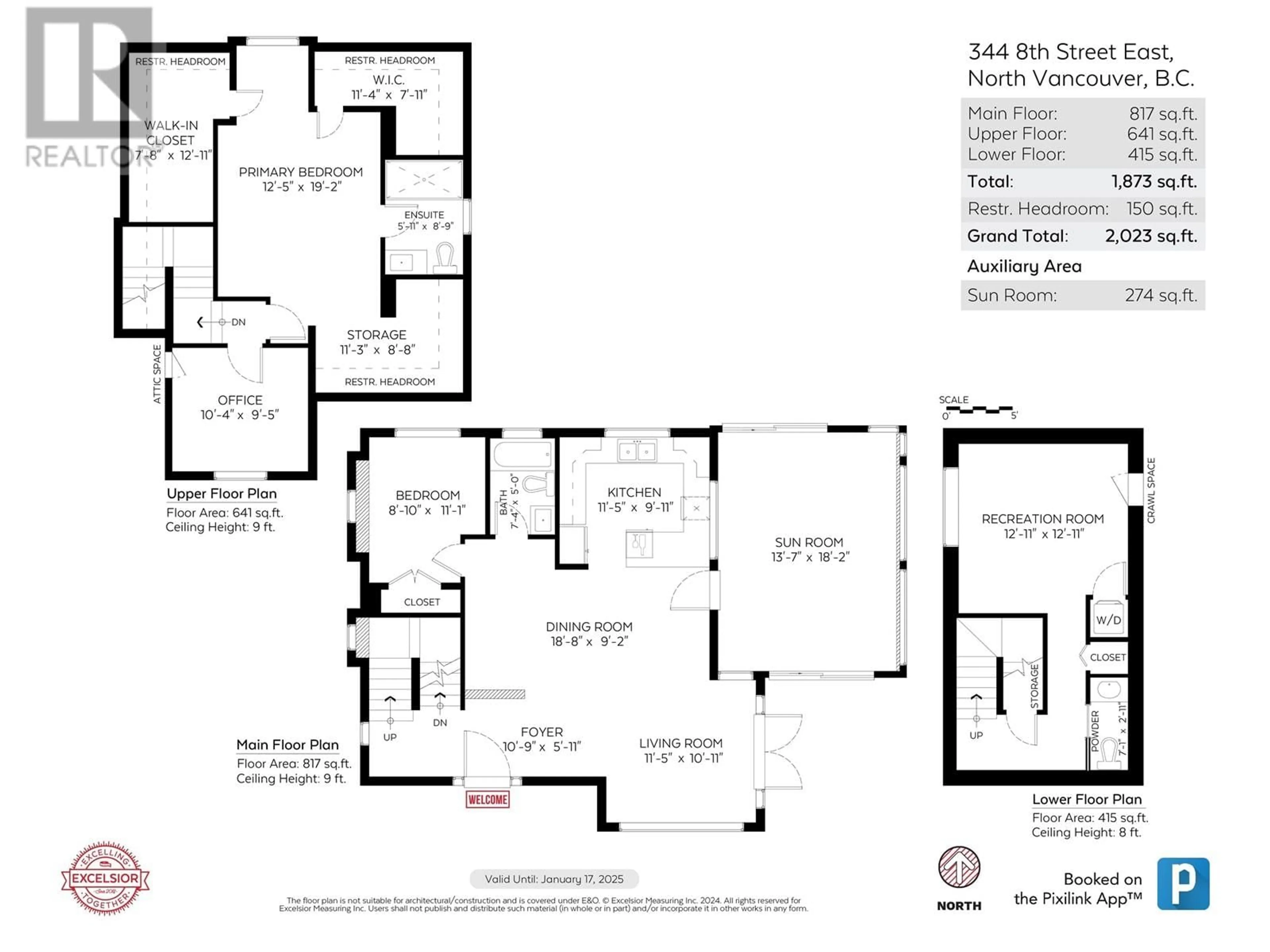 Floor plan for 344 E 8TH STREET, North Vancouver British Columbia V7L1Z3