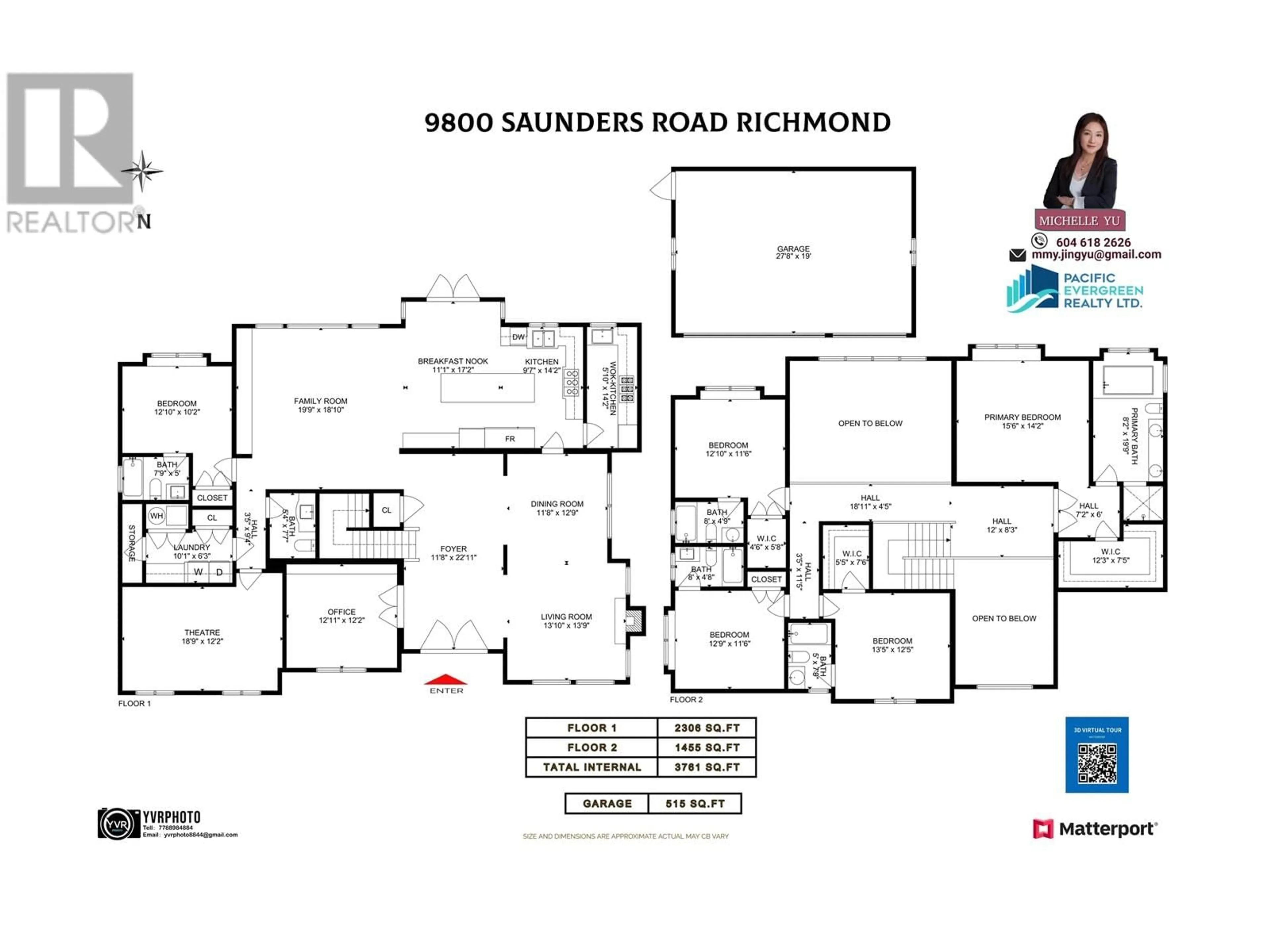 Floor plan for 9800 SAUNDERS ROAD, Richmond British Columbia V7A2B6