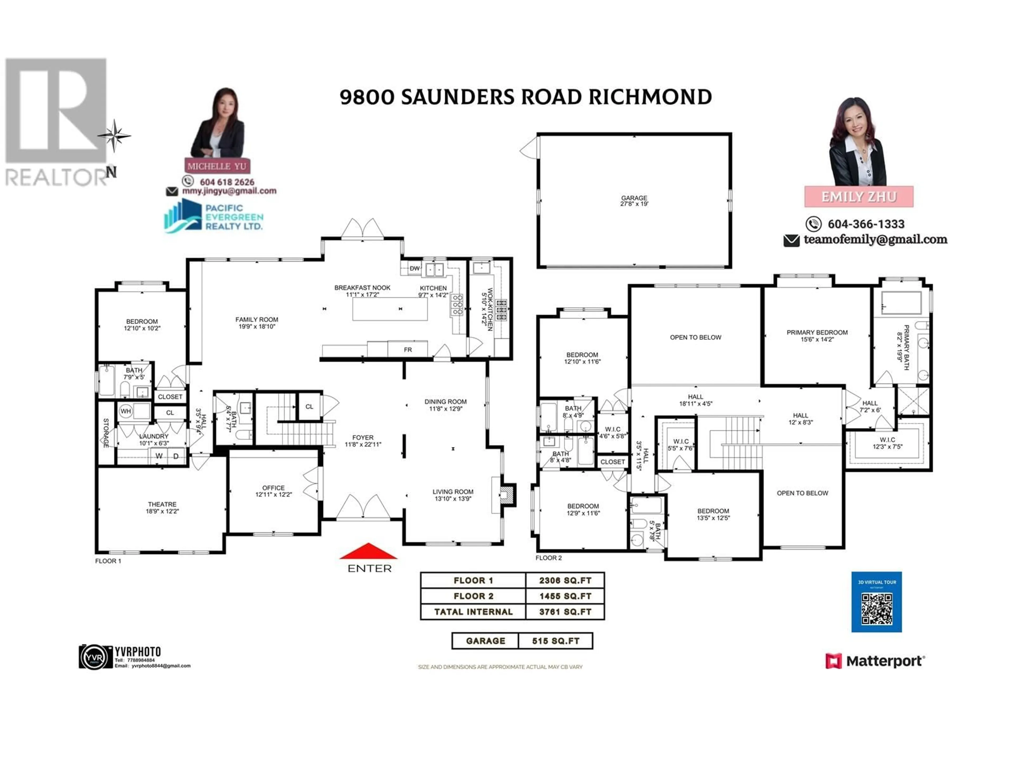 Floor plan for 9800 SAUNDERS ROAD, Richmond British Columbia V7A2B6